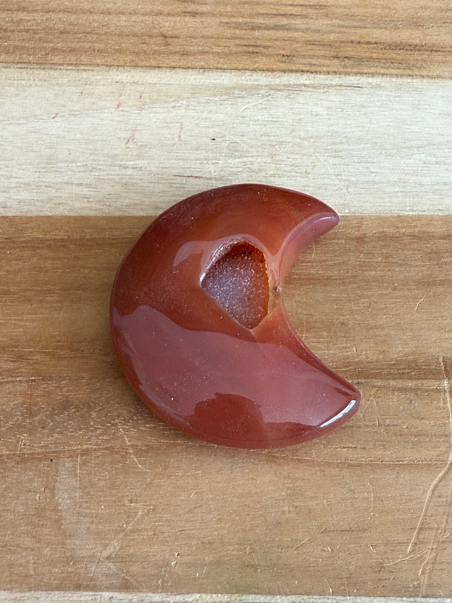 CARNELIAN DRUZY MOON