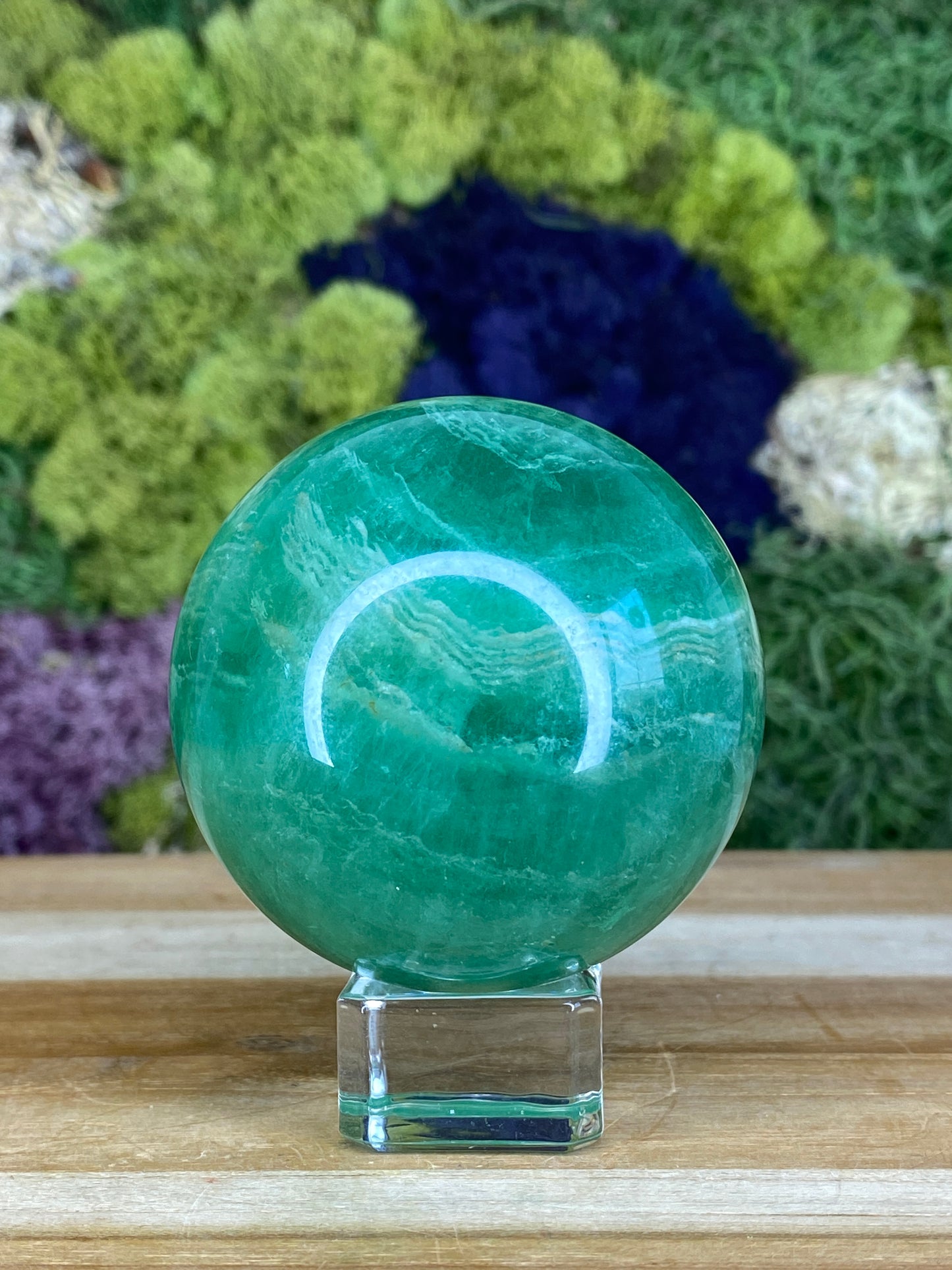 GREEN FLUORITE SPHERE