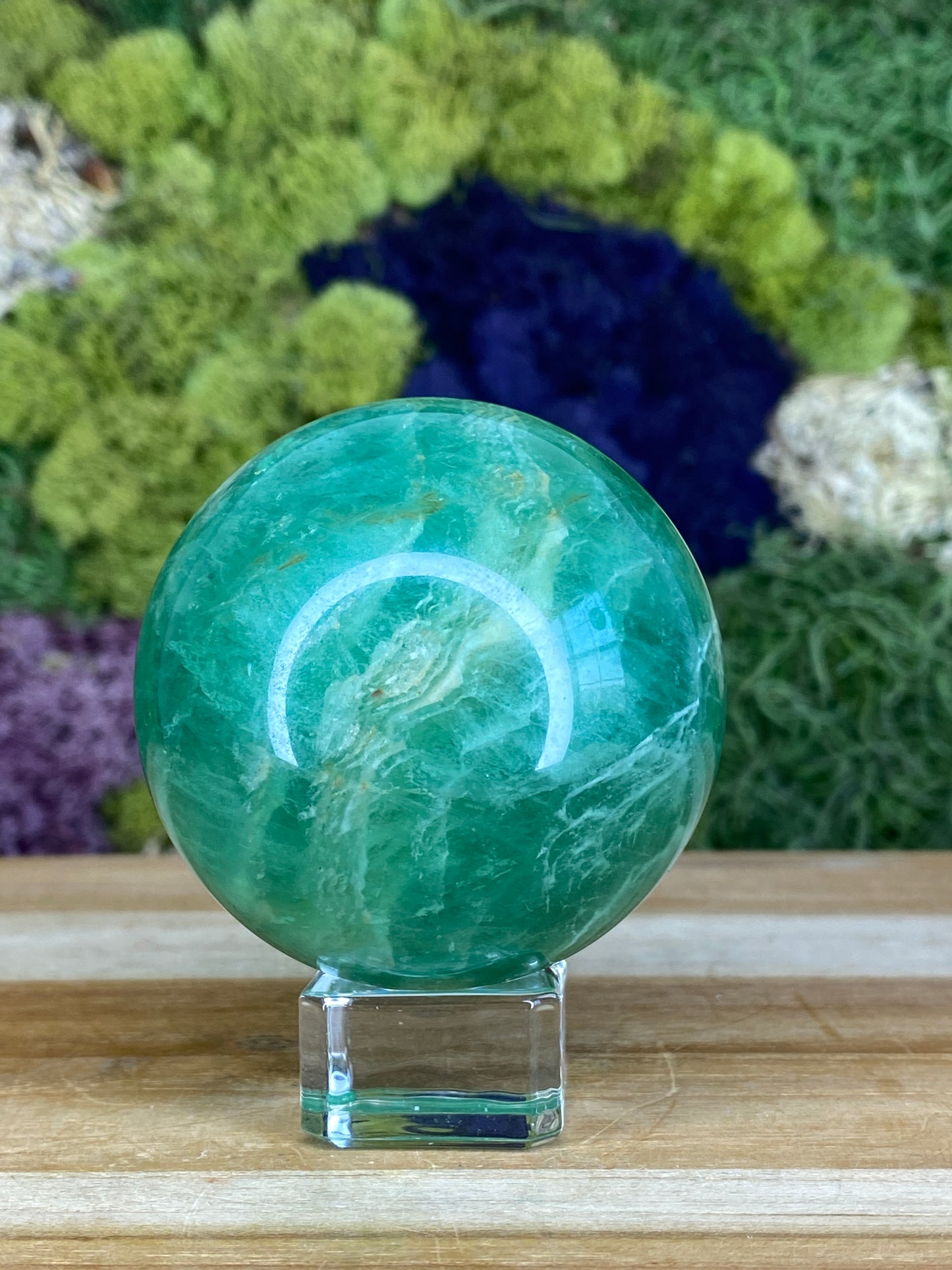 GREEN FLUORITE SPHERE