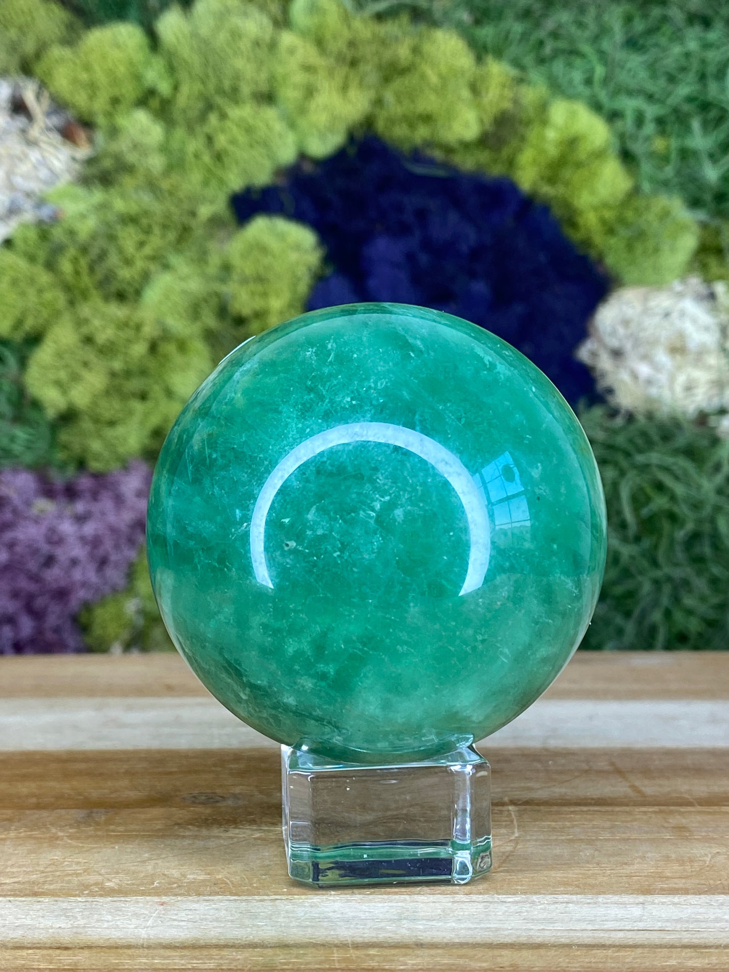 GREEN FLUORITE SPHERE