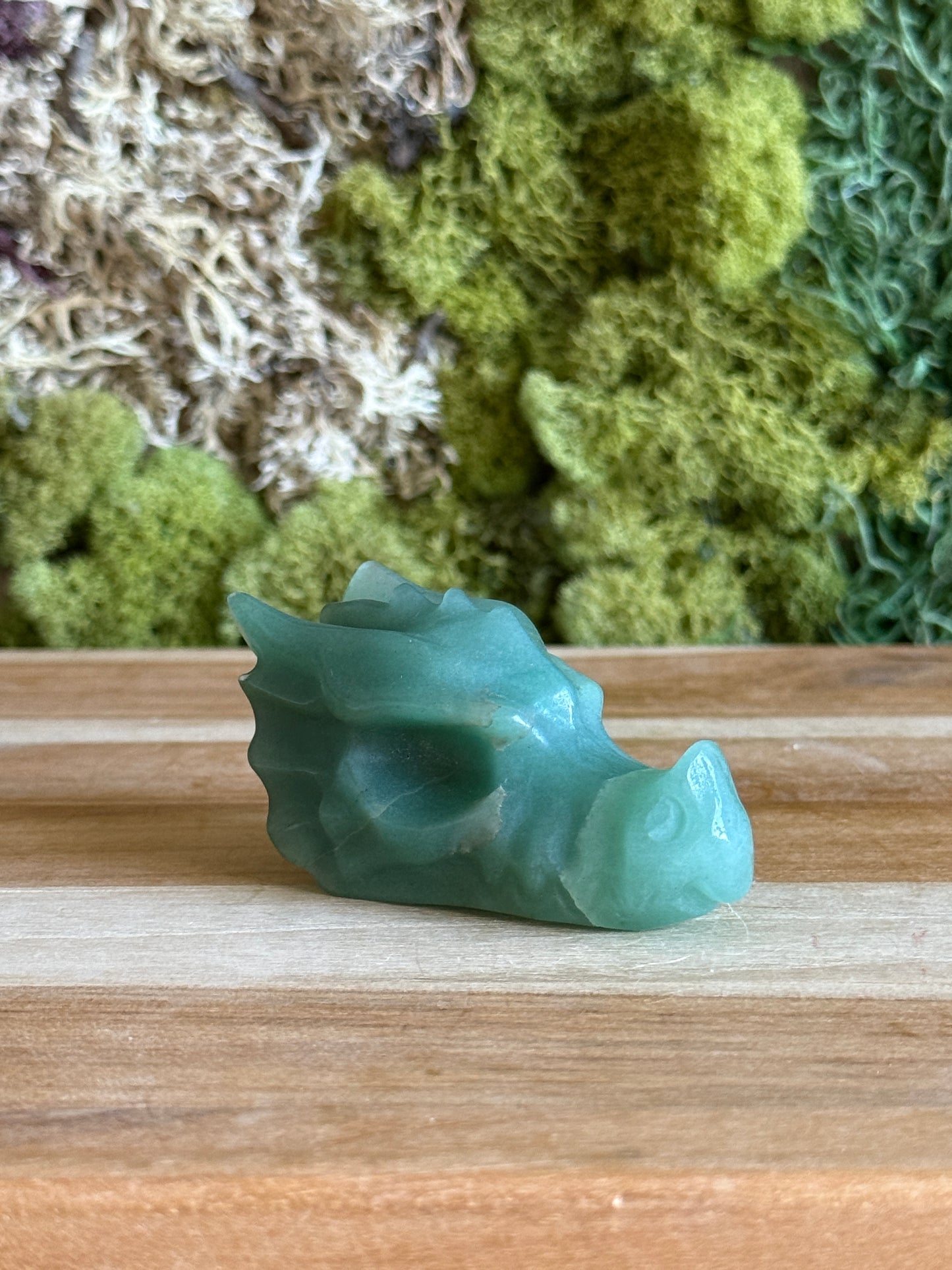 GREEN AVENTURINE DRAGON SKULL