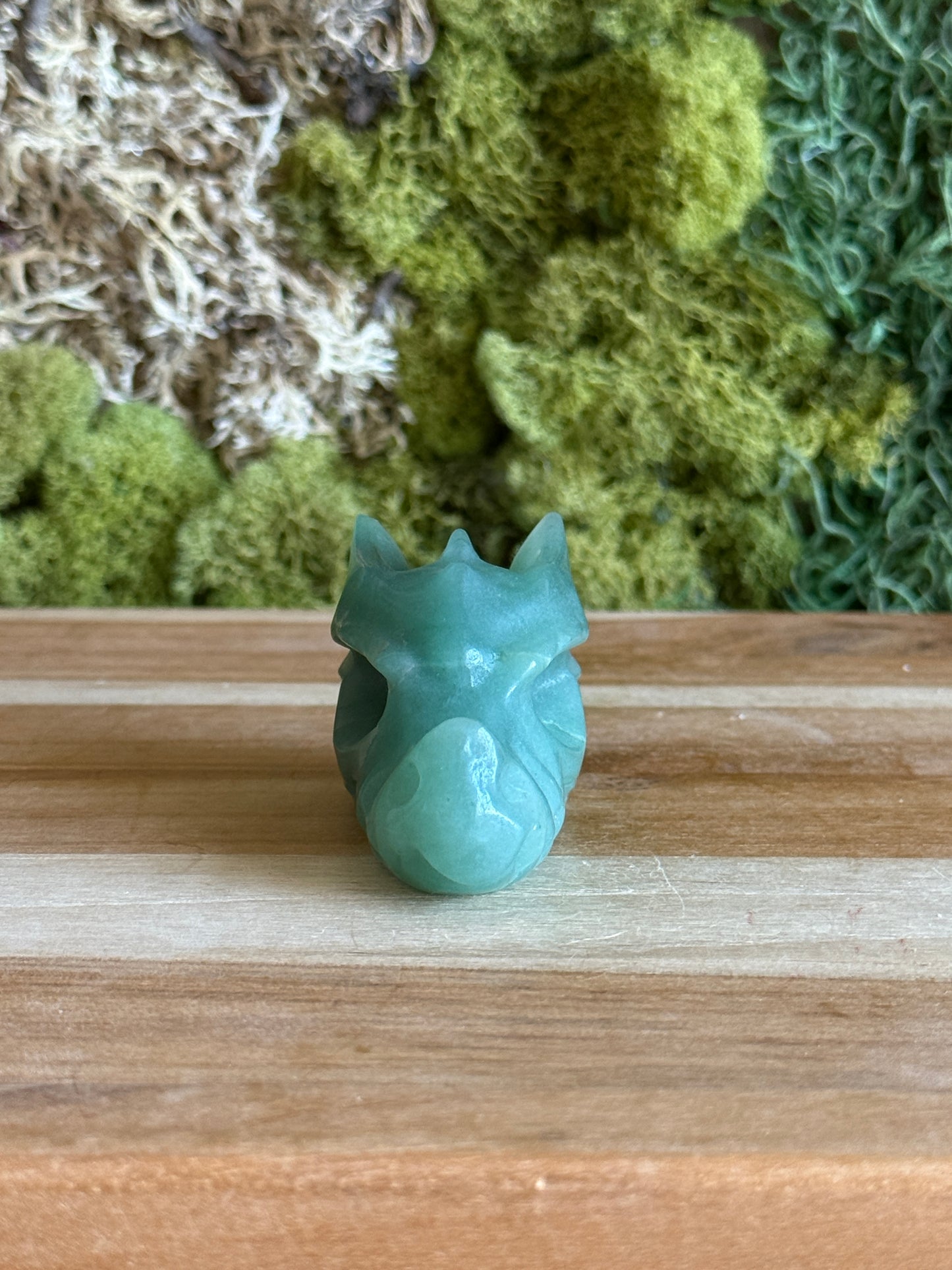GREEN AVENTURINE DRAGON SKULL