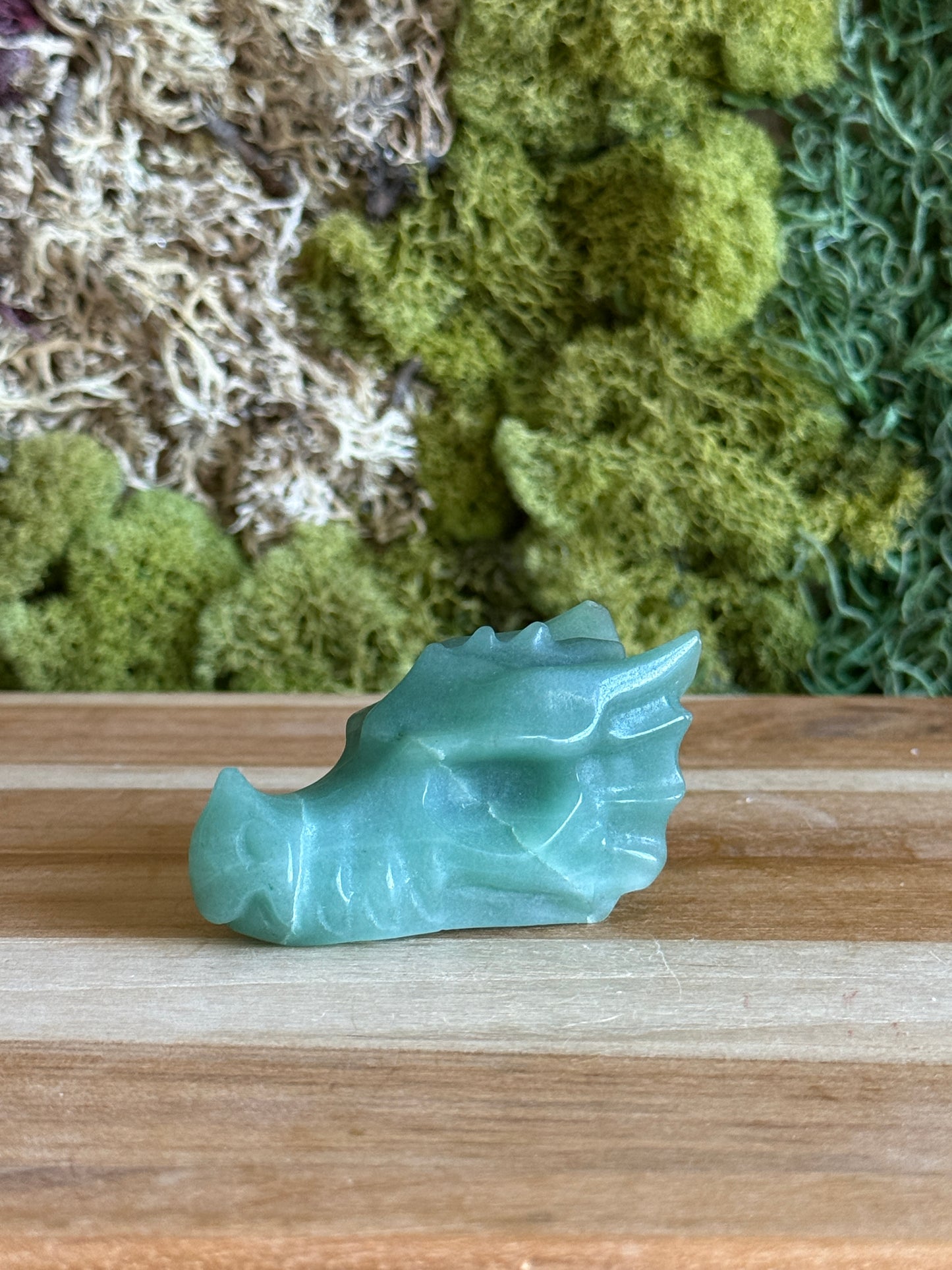 GREEN AVENTURINE DRAGON SKULL
