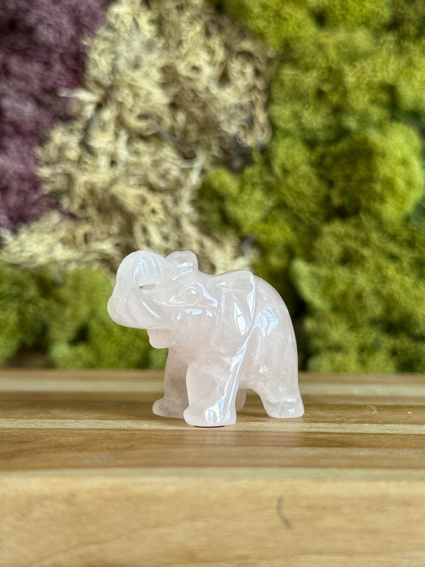 ROSE QUARTZ ELEPHANT