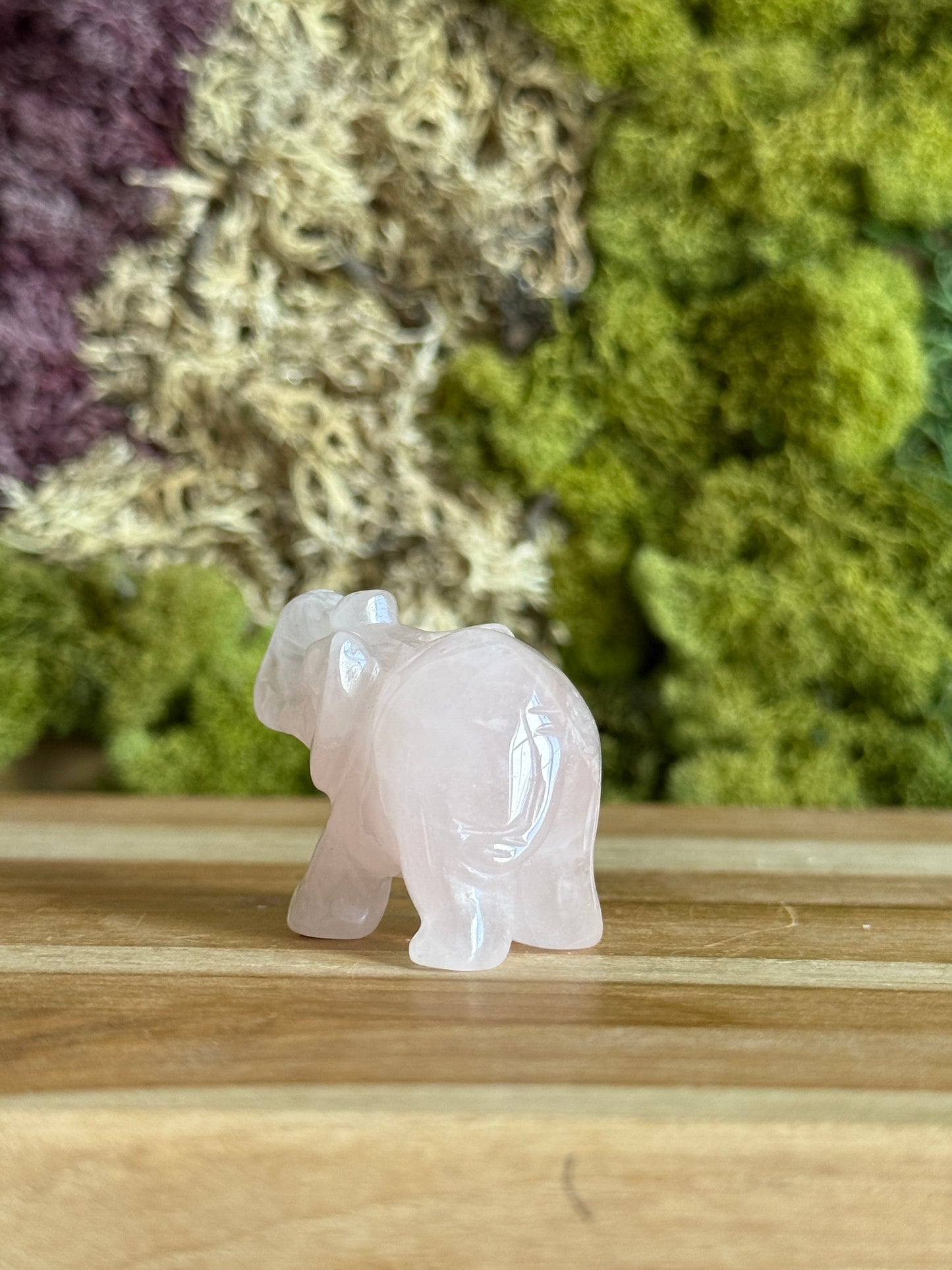 ROSE QUARTZ ELEPHANT
