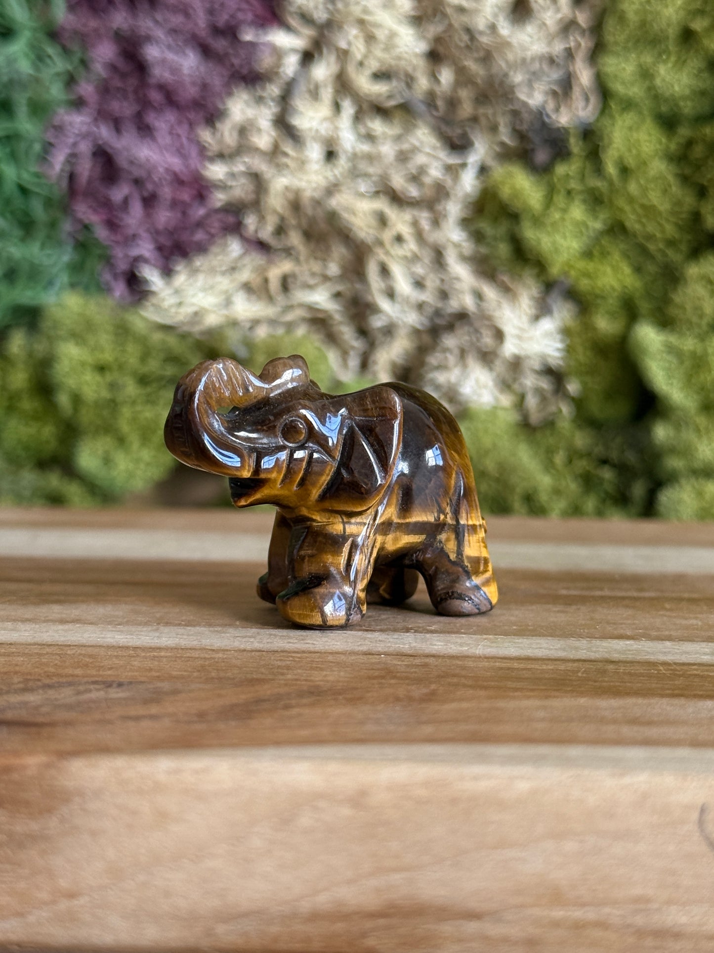 TIGERS EYE ELEPHANT
