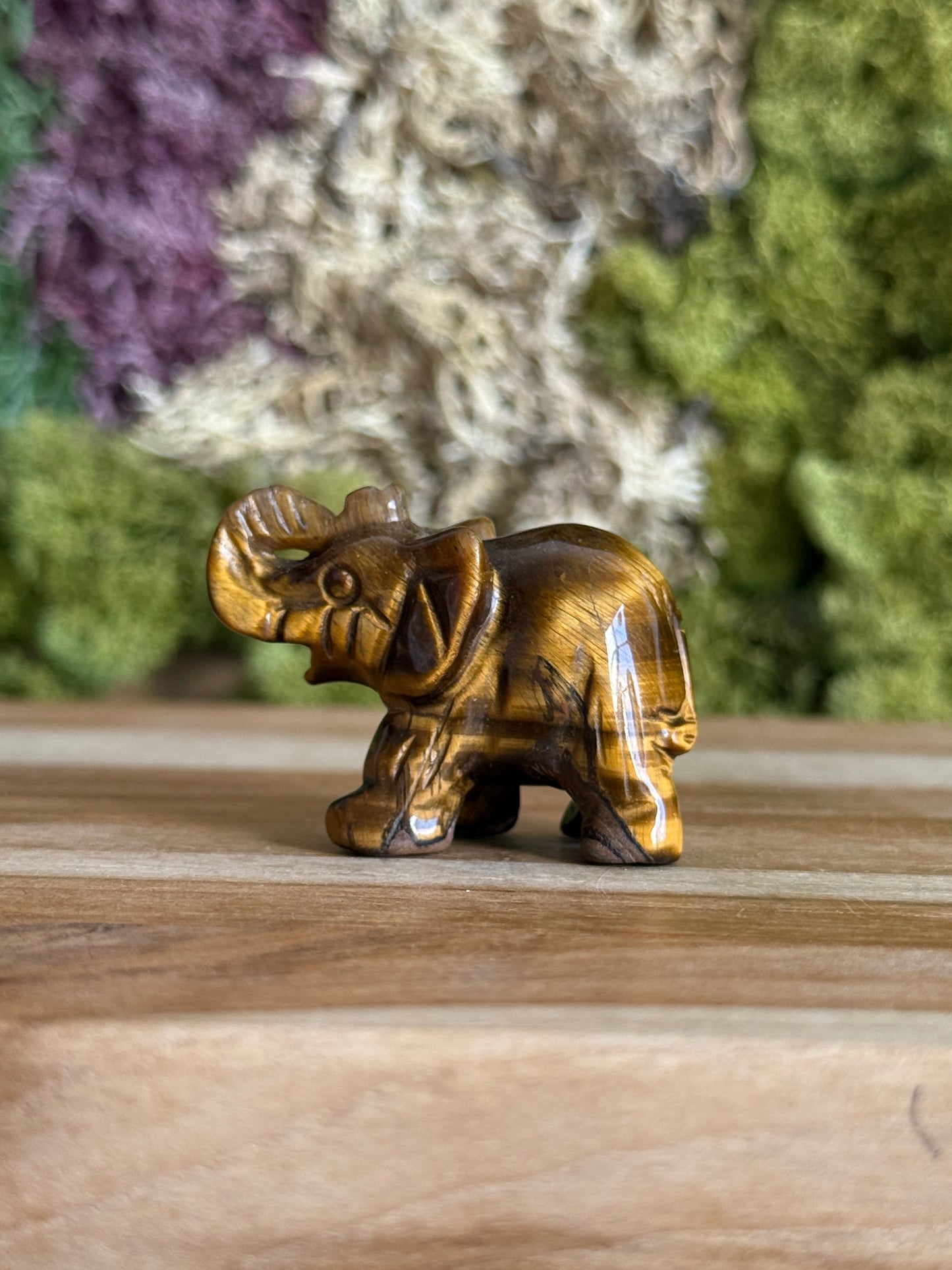 TIGERS EYE ELEPHANT