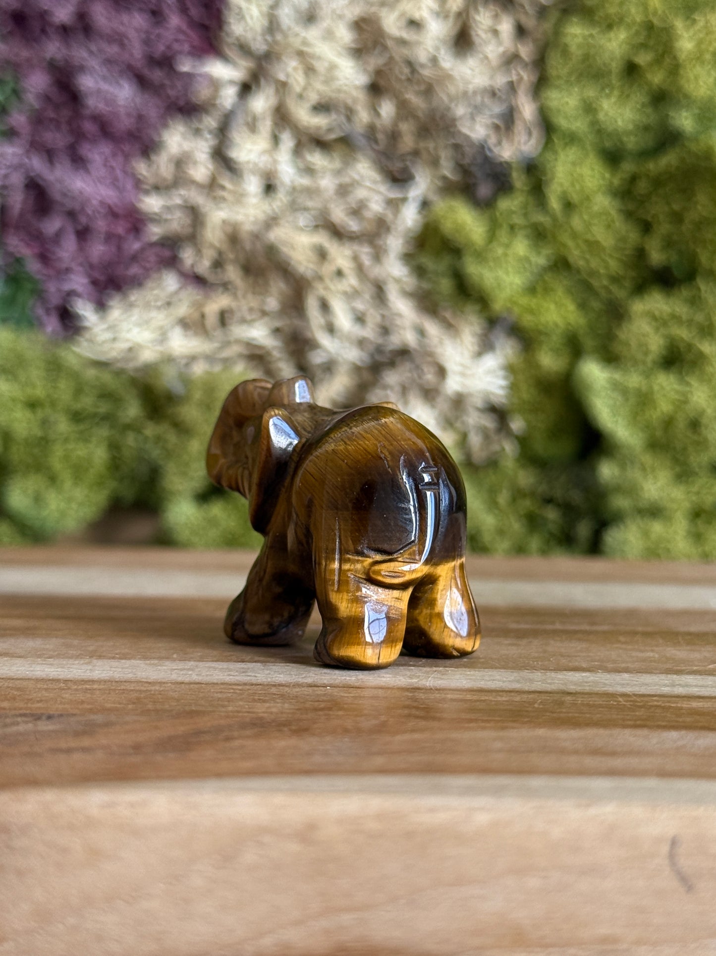 TIGERS EYE ELEPHANT