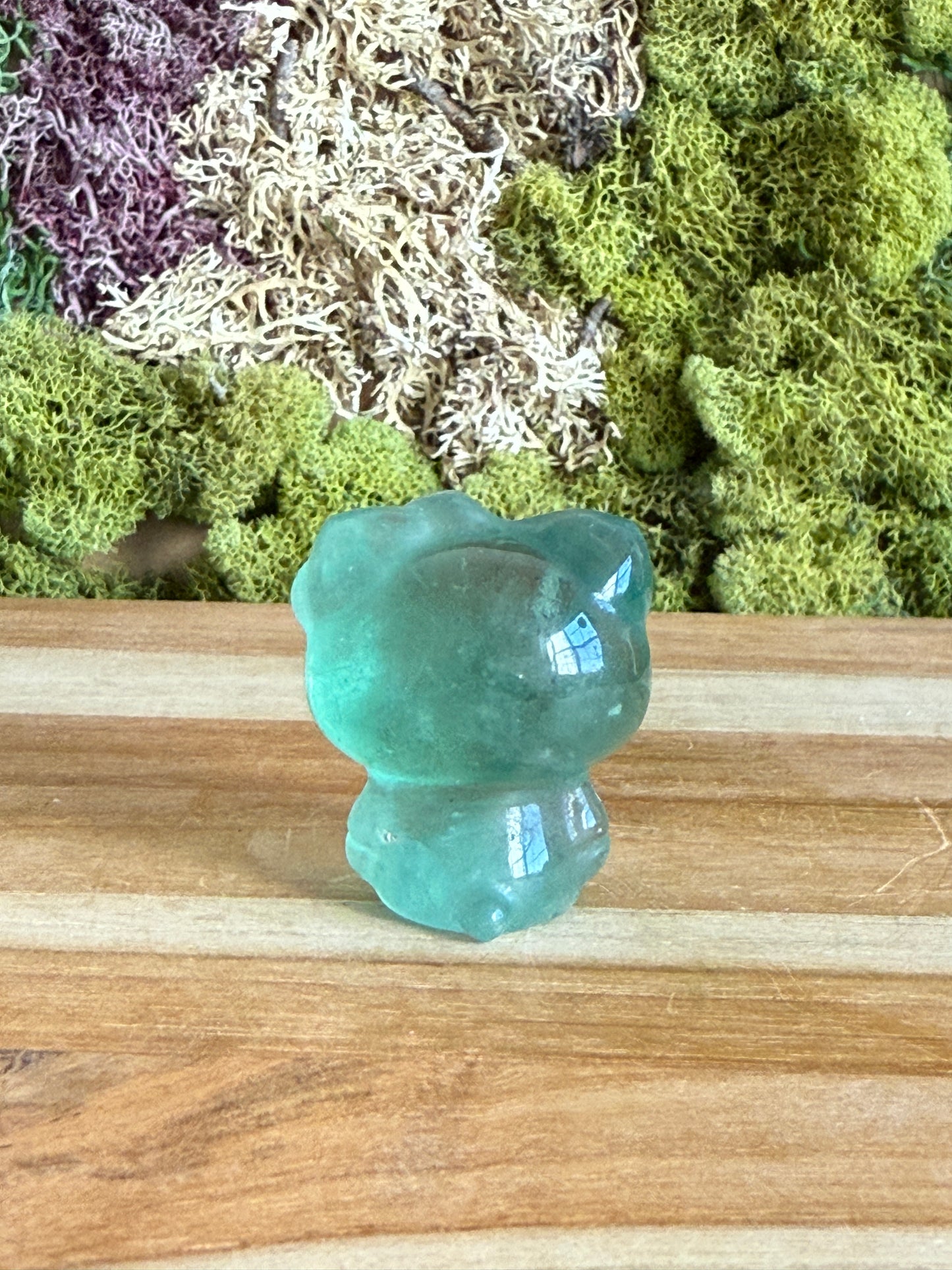 GREEN FLUORITE HELLO KITTY