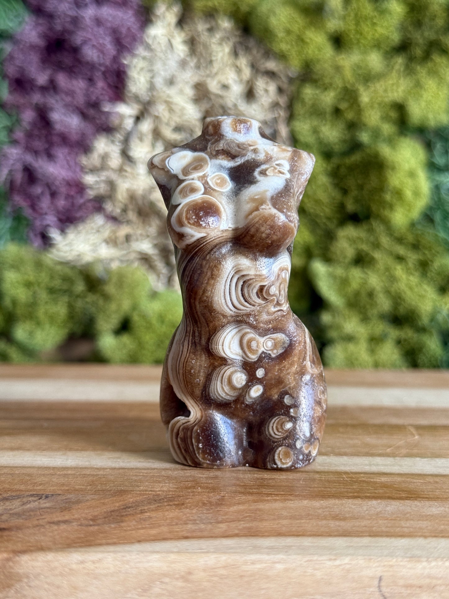 CHOCOLATE CALCITE GODDESS BODY