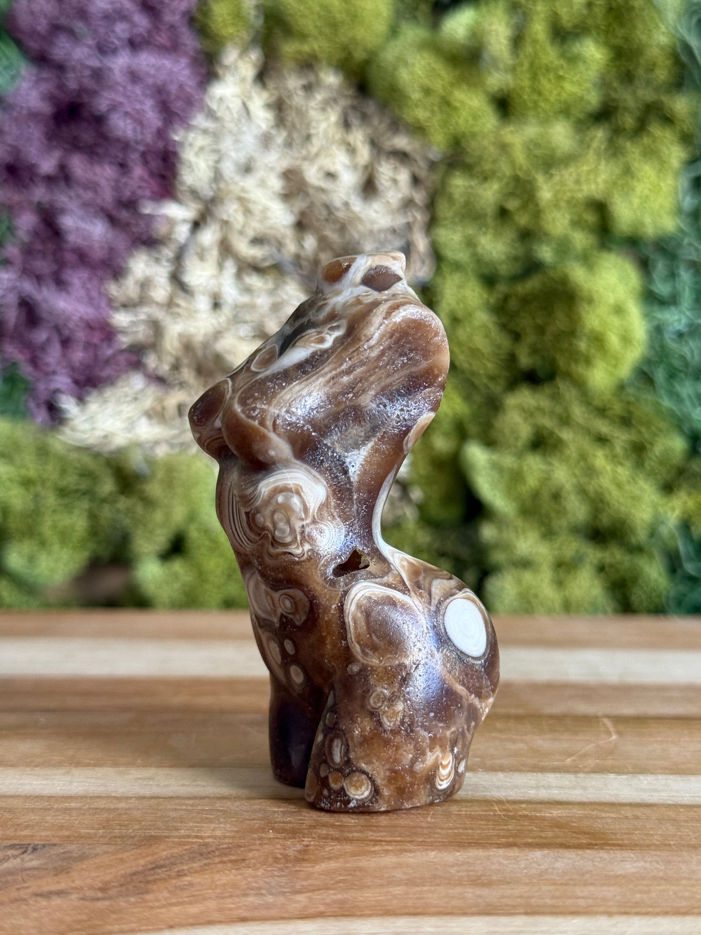 CHOCOLATE CALCITE GODDESS BODY