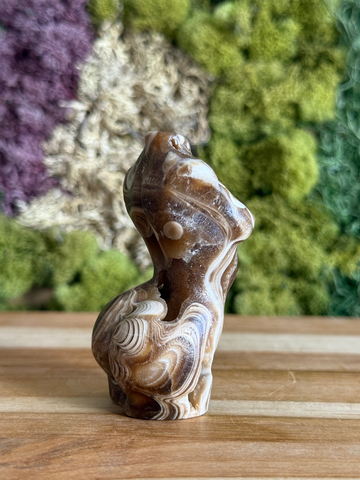 CHOCOLATE CALCITE GODDESS BODY