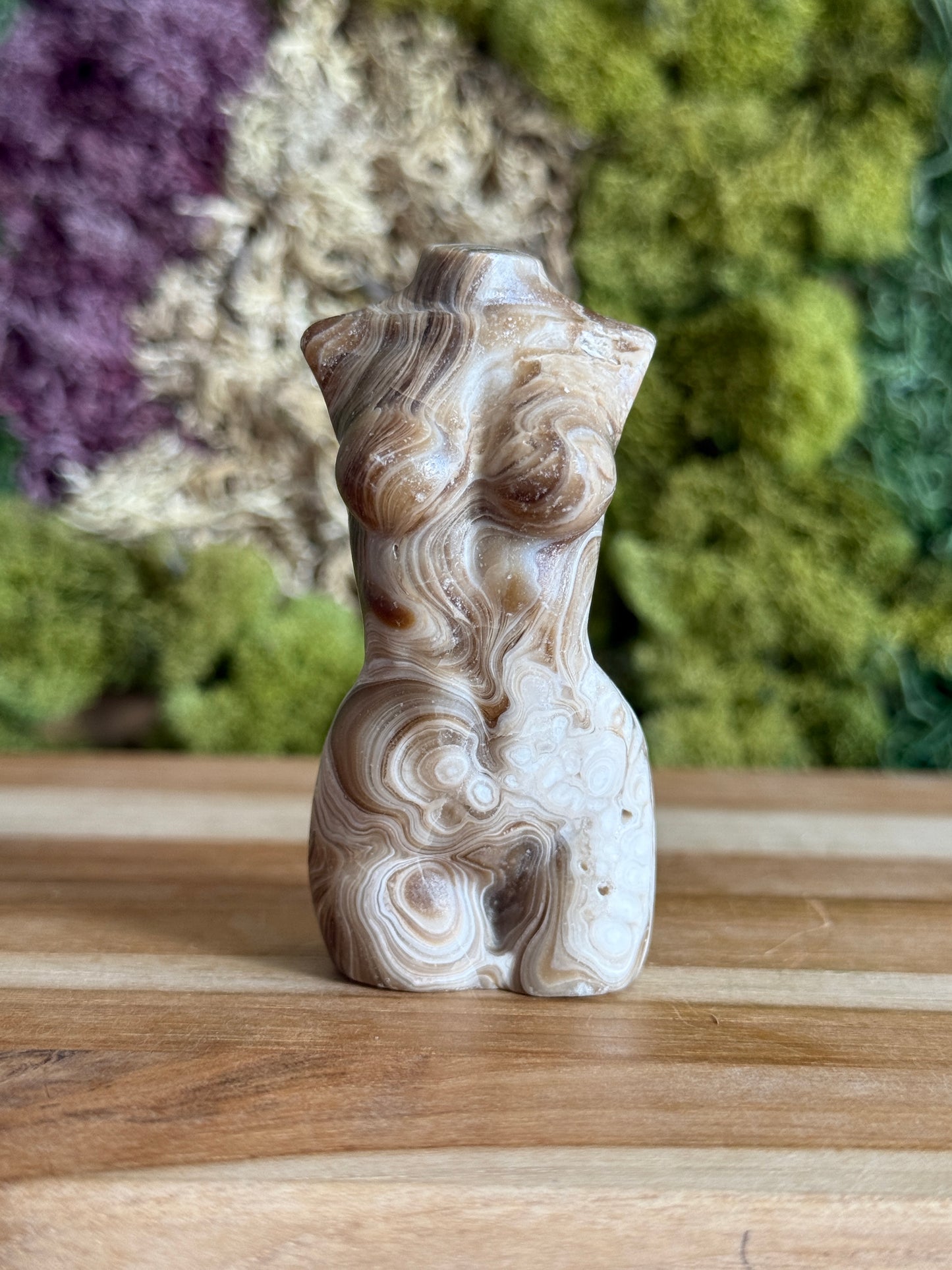 CHOCOLATE CALCITE GODDESS BODY
