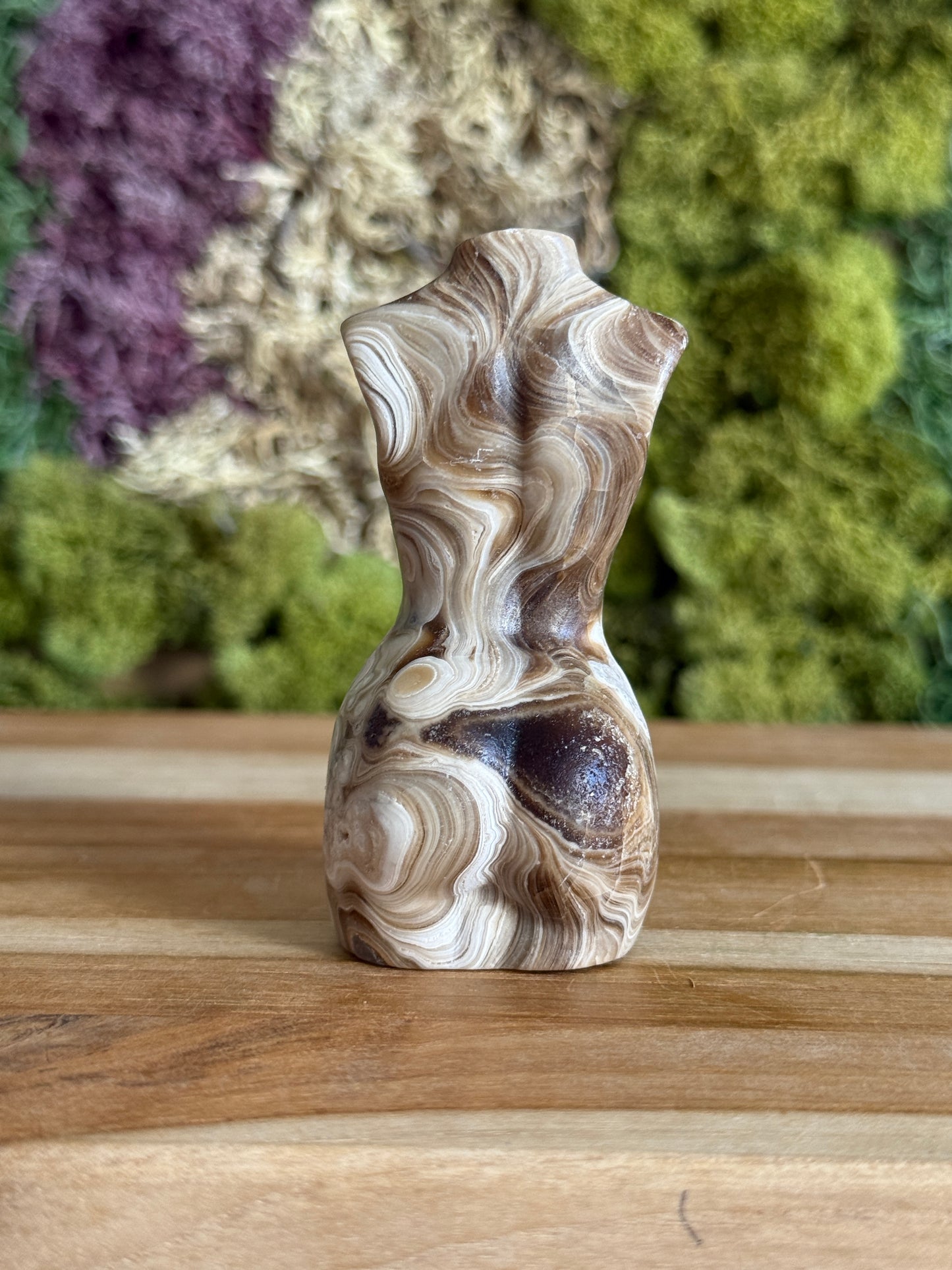 CHOCOLATE CALCITE GODDESS BODY