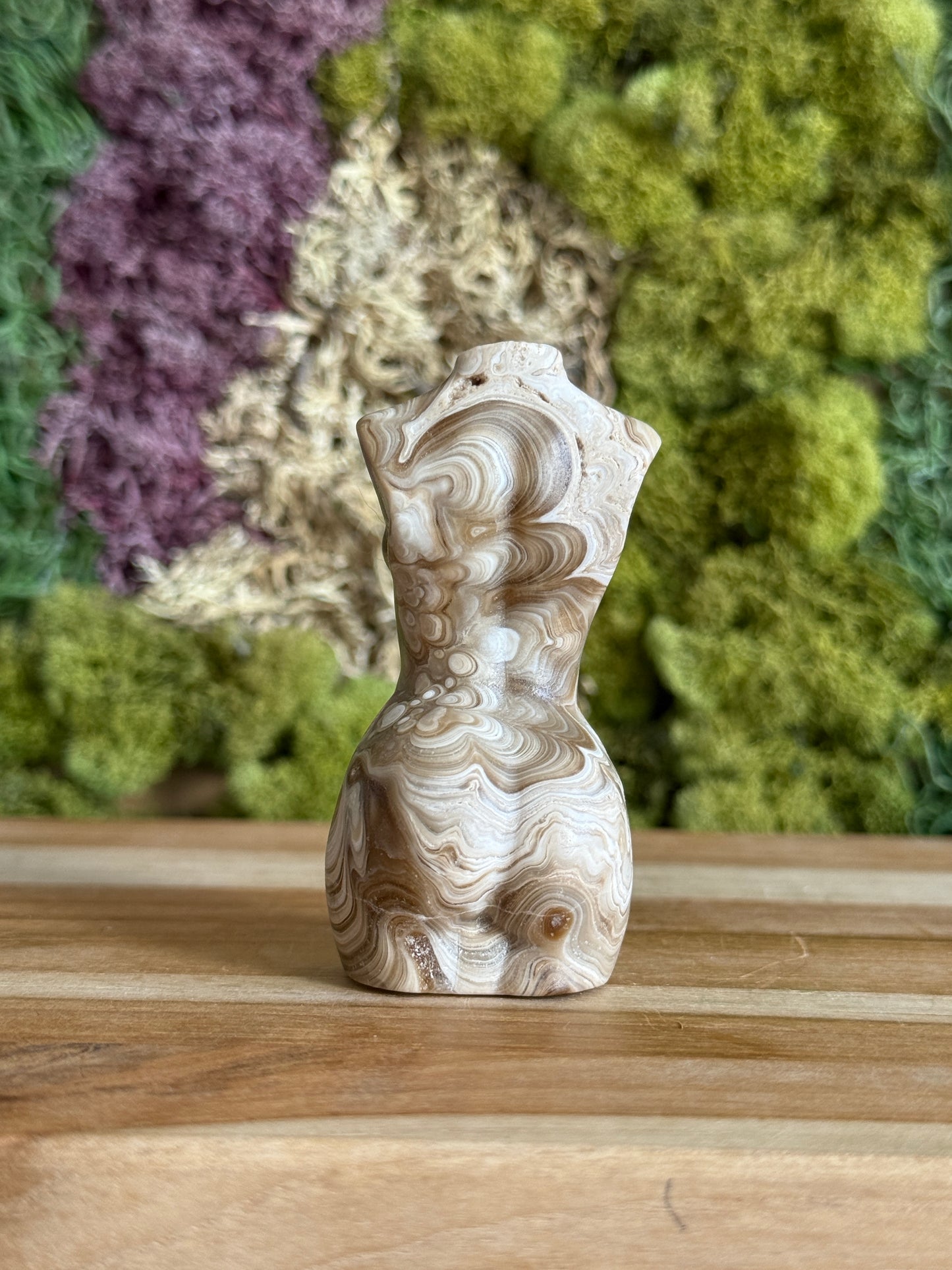 CHOCOLATE CALCITE GODDESS BODY