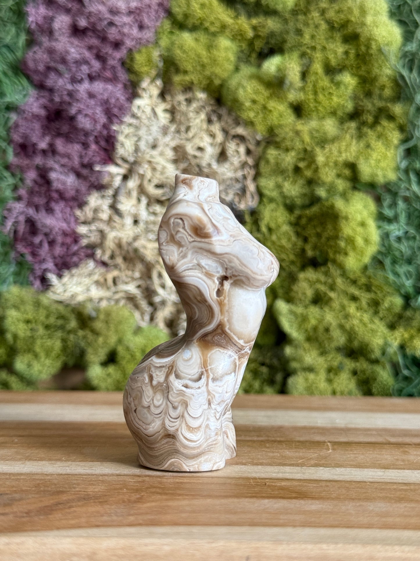 CHOCOLATE CALCITE GODDESS BODY
