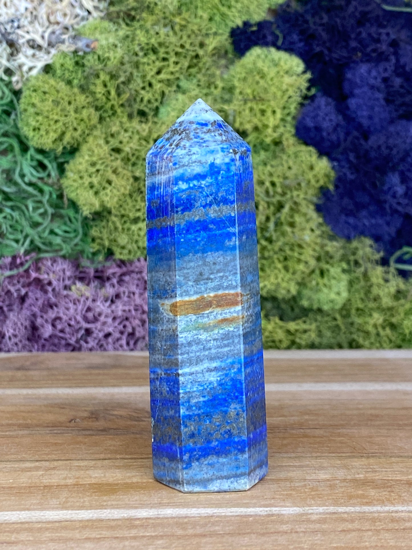 LAPIS LAZULI WITH PYRITE TOWER