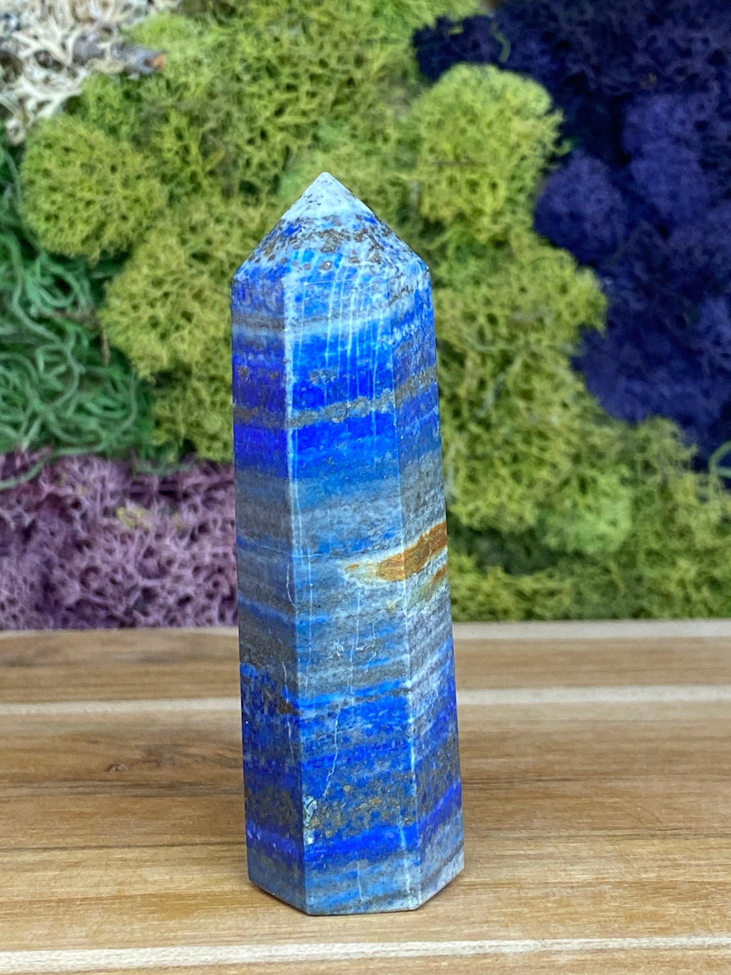 LAPIS LAZULI WITH PYRITE TOWER