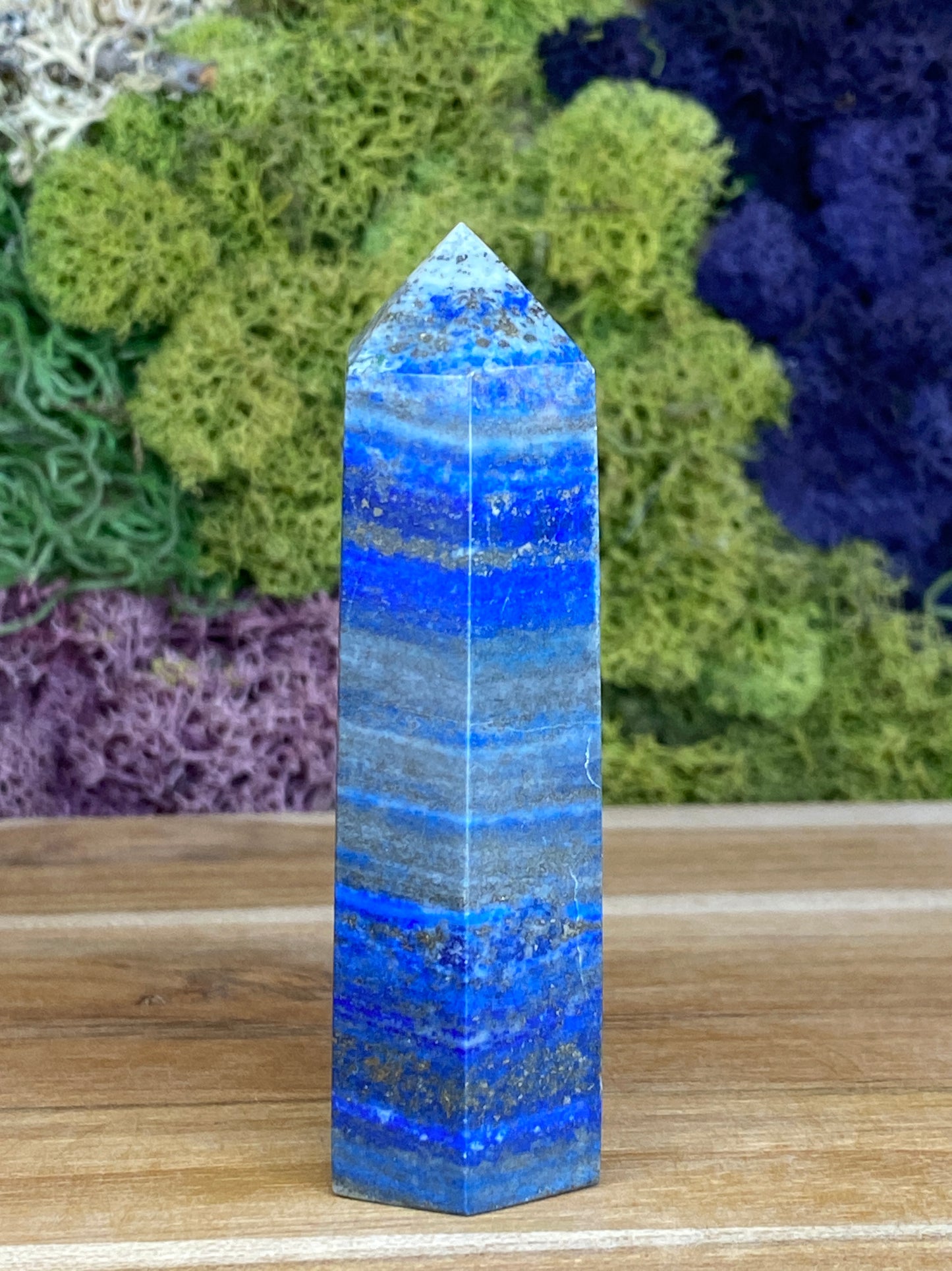 LAPIS LAZULI WITH PYRITE TOWER