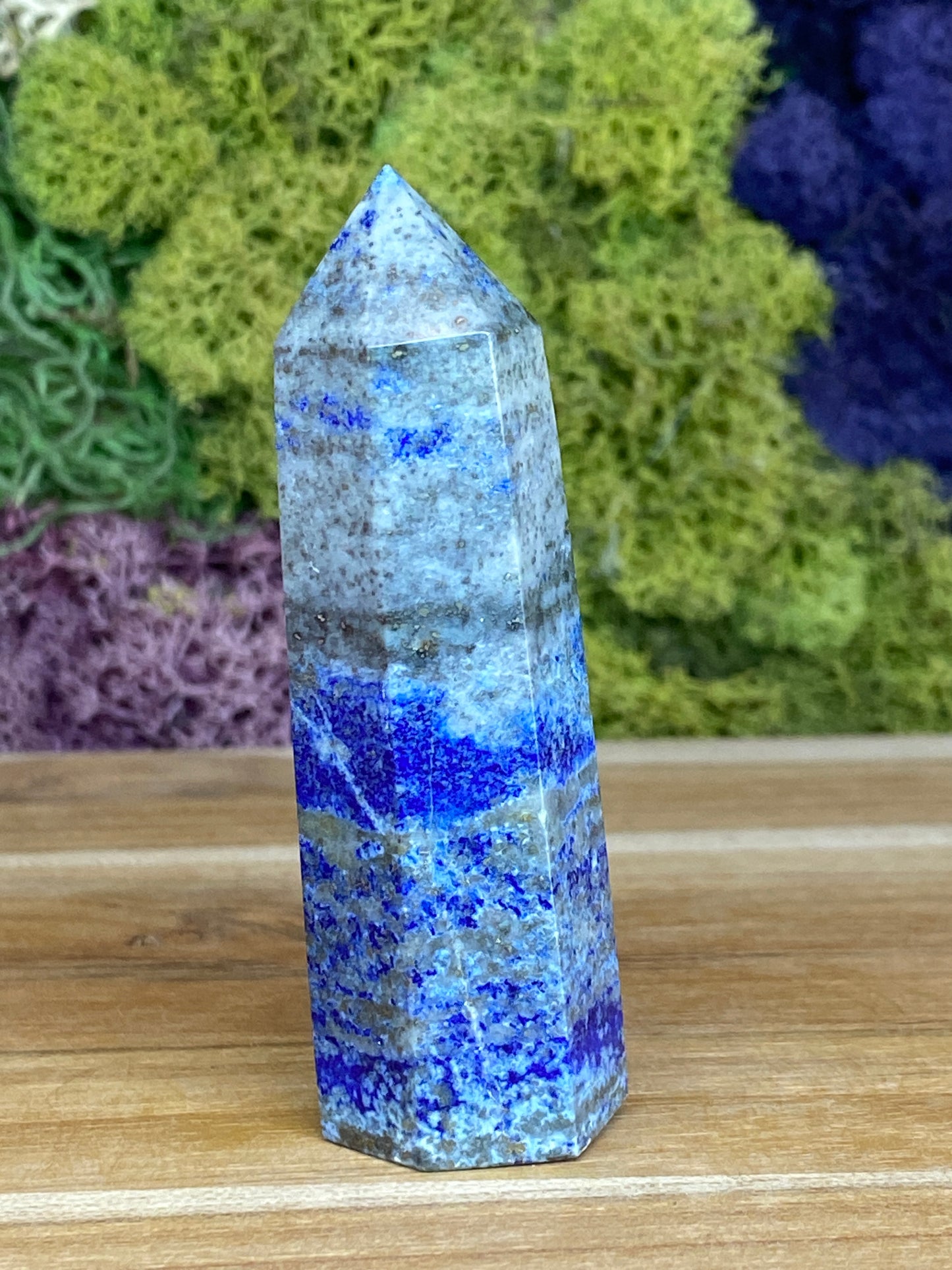 LAPIS LAZULI WITH PYRITE TOWER
