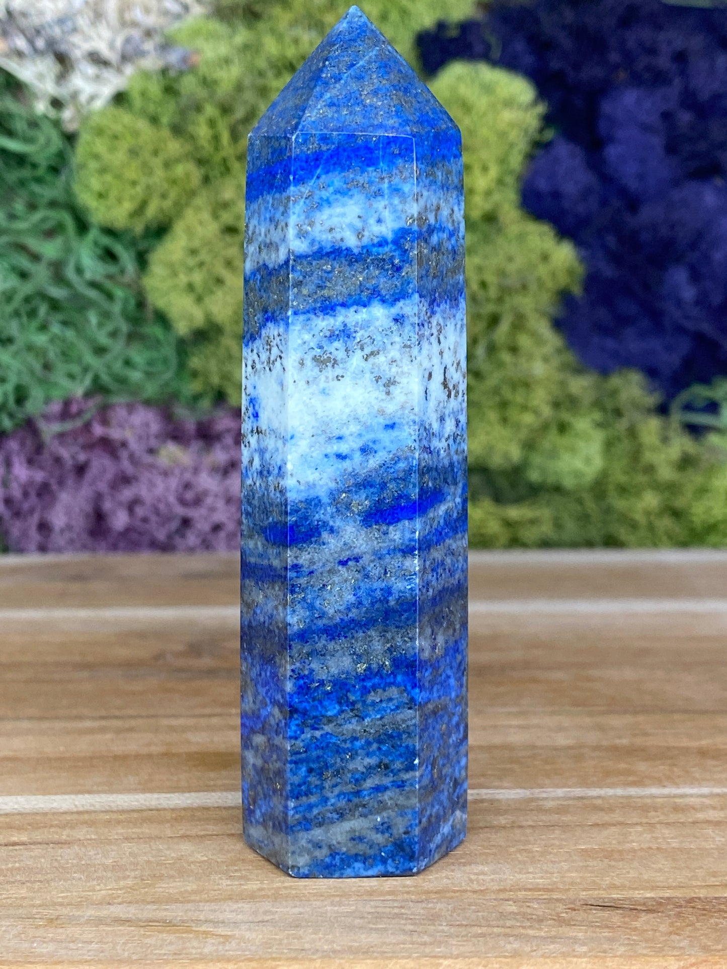 LAPIS LAZULI WITH PYRITE TOWER