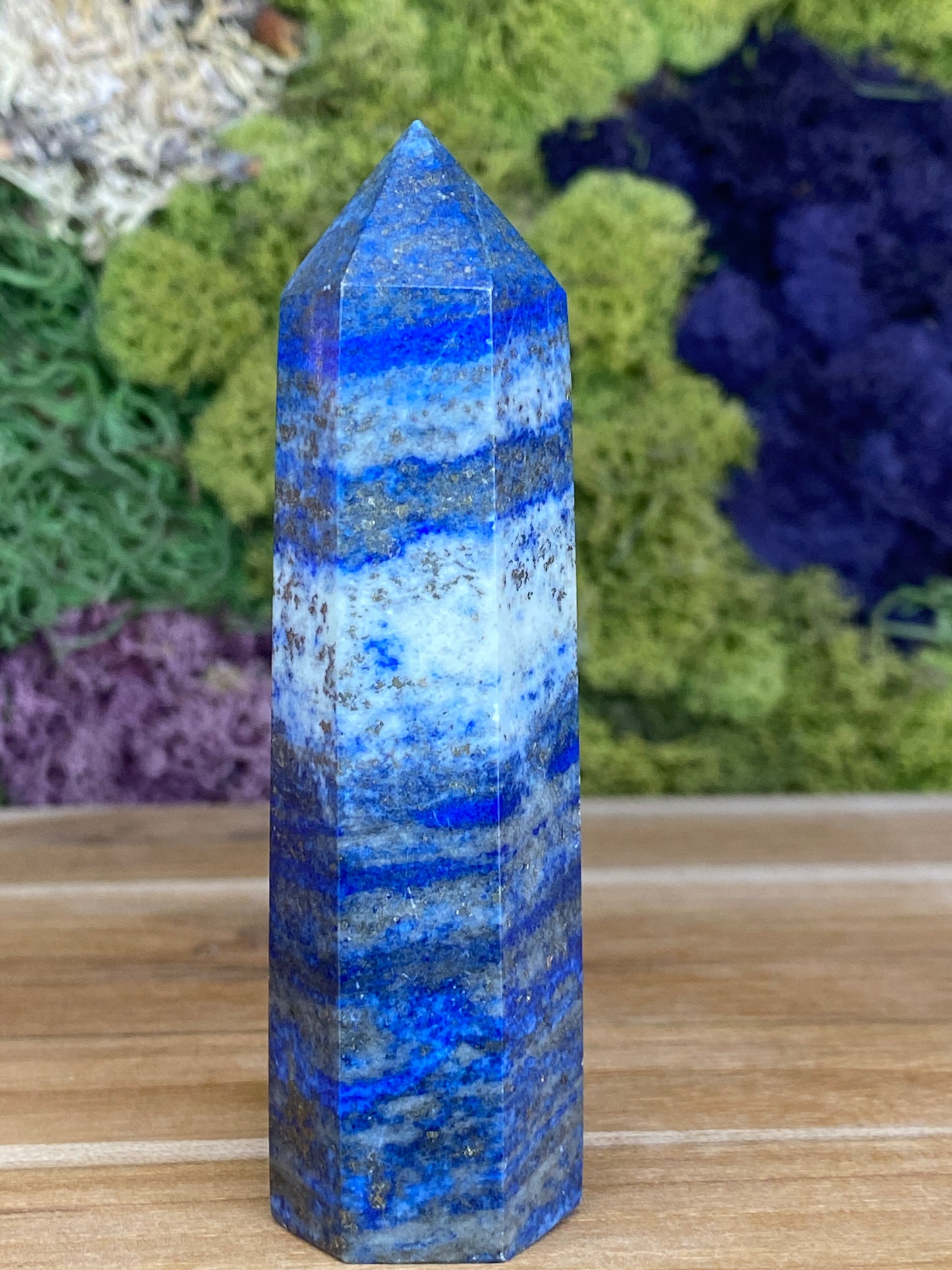 LAPIS LAZULI WITH PYRITE TOWER