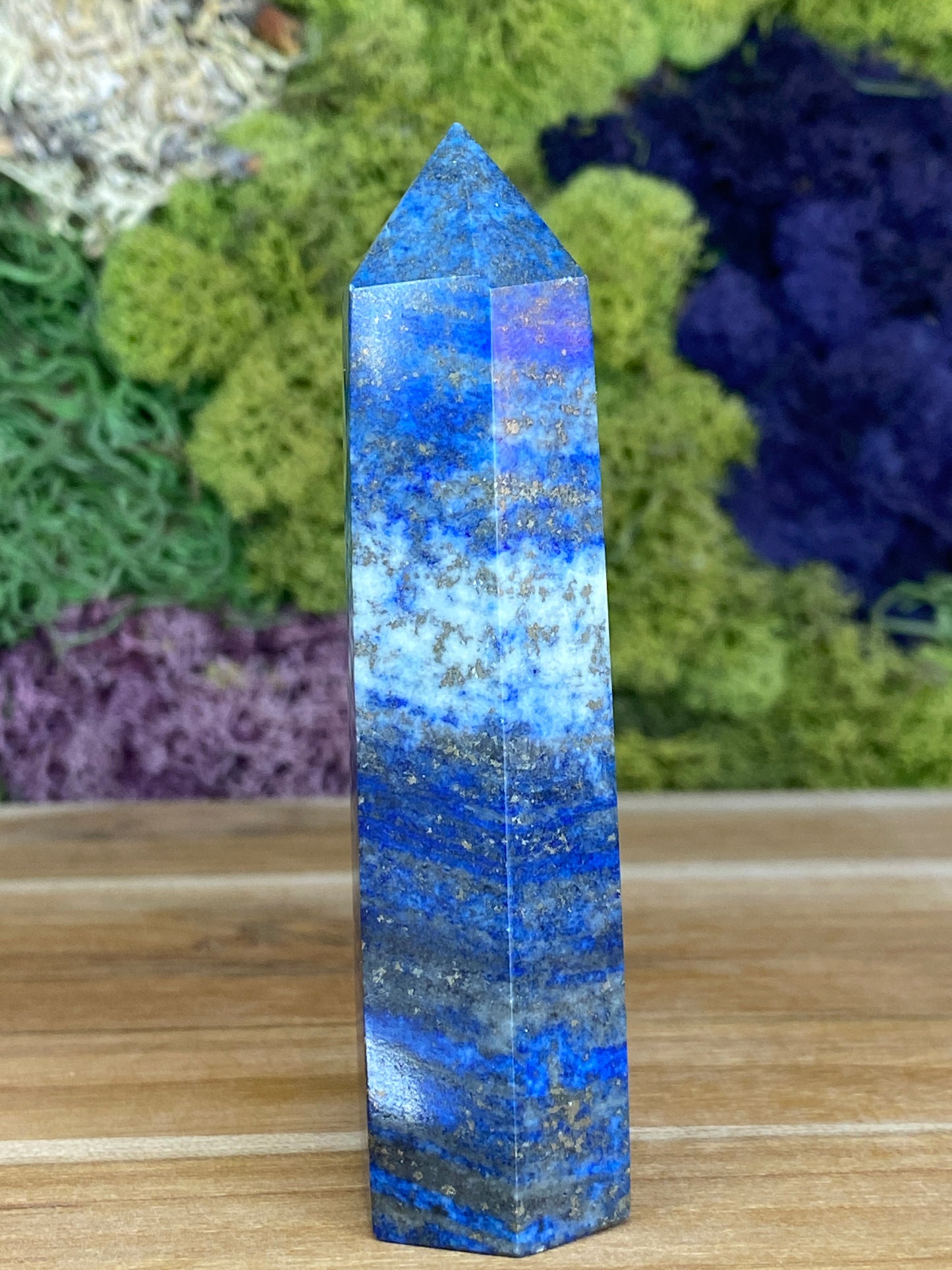 LAPIS LAZULI WITH PYRITE TOWER