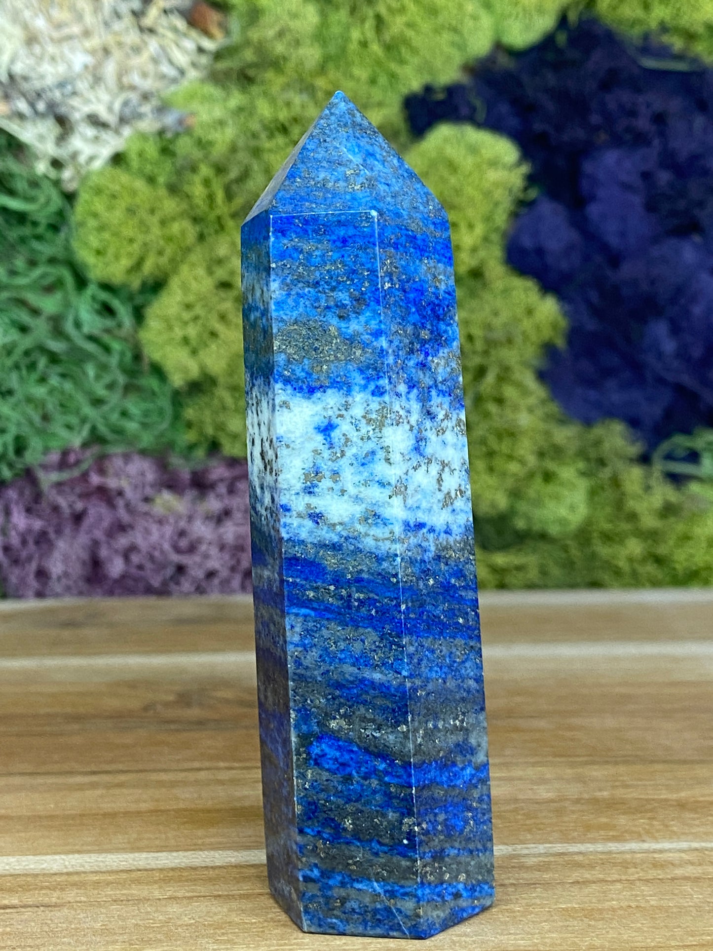 LAPIS LAZULI WITH PYRITE TOWER