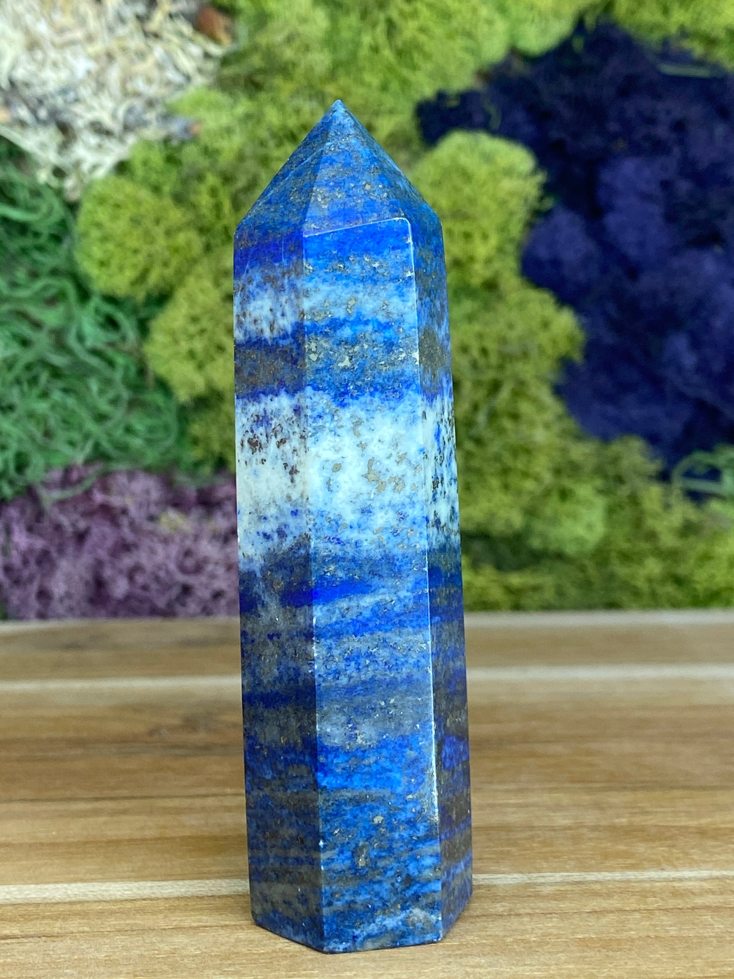 LAPIS LAZULI WITH PYRITE TOWER