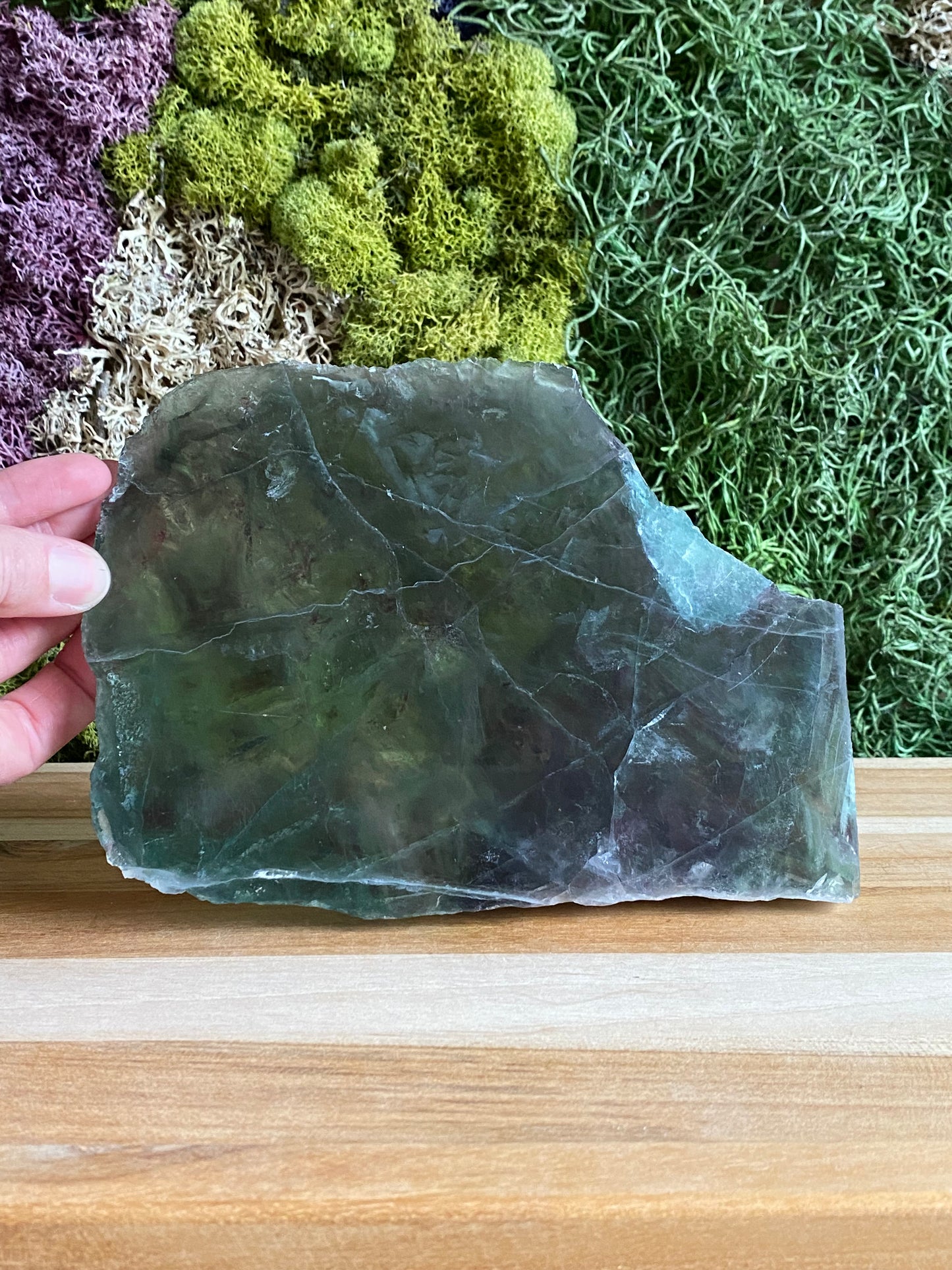 RAINBOW FLUORITE SLAB