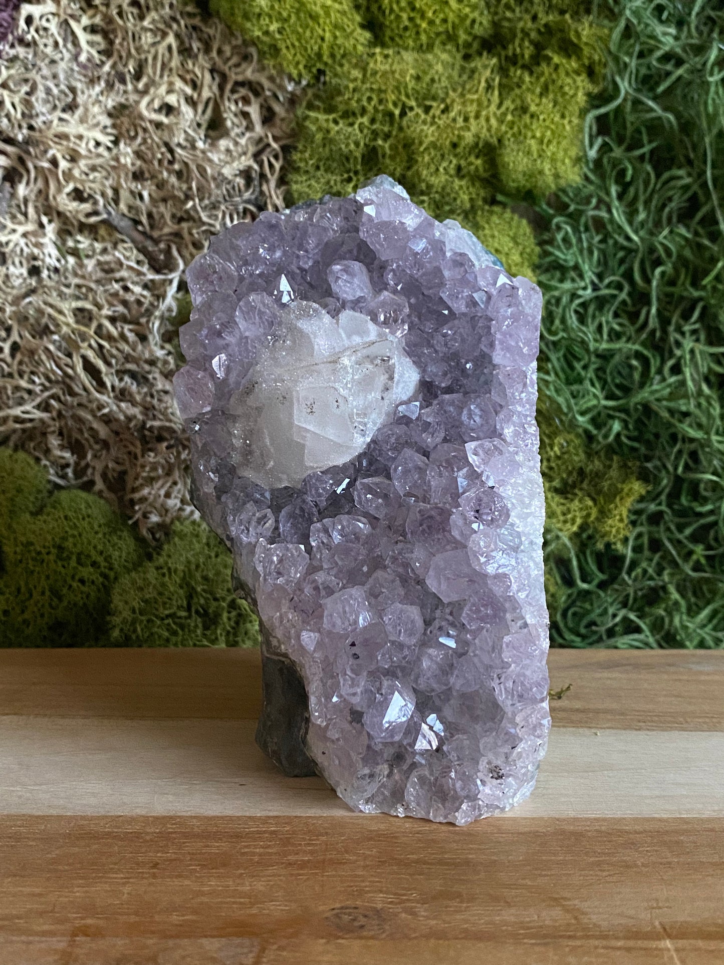 AMETHYST WITH CALCITE