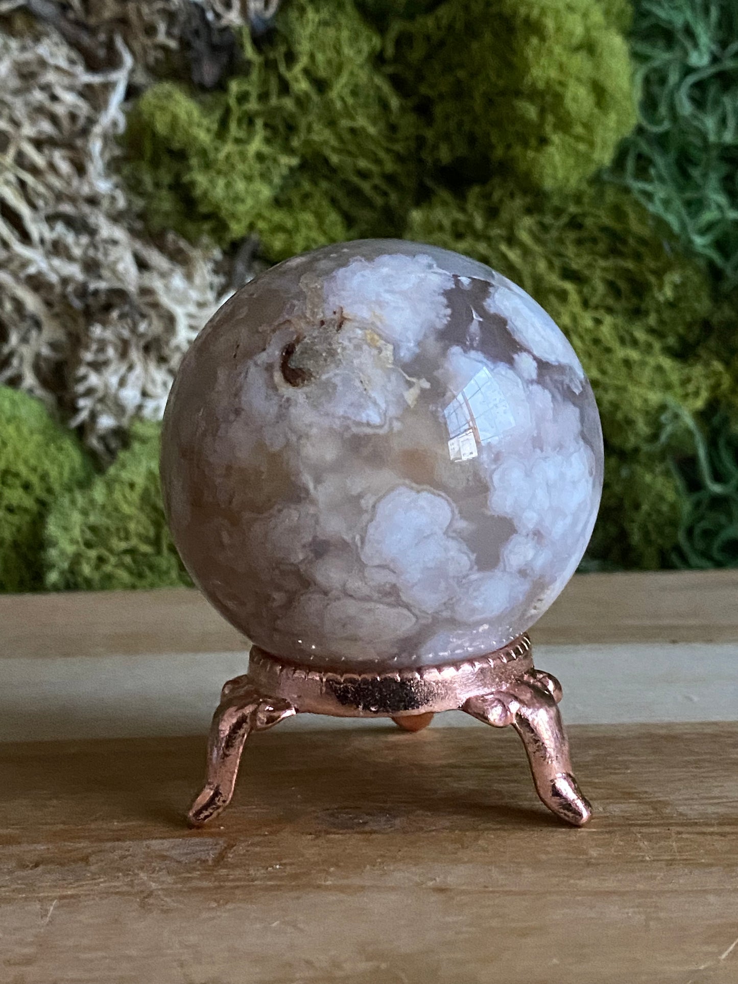 FLOWER AGATE SPHERE