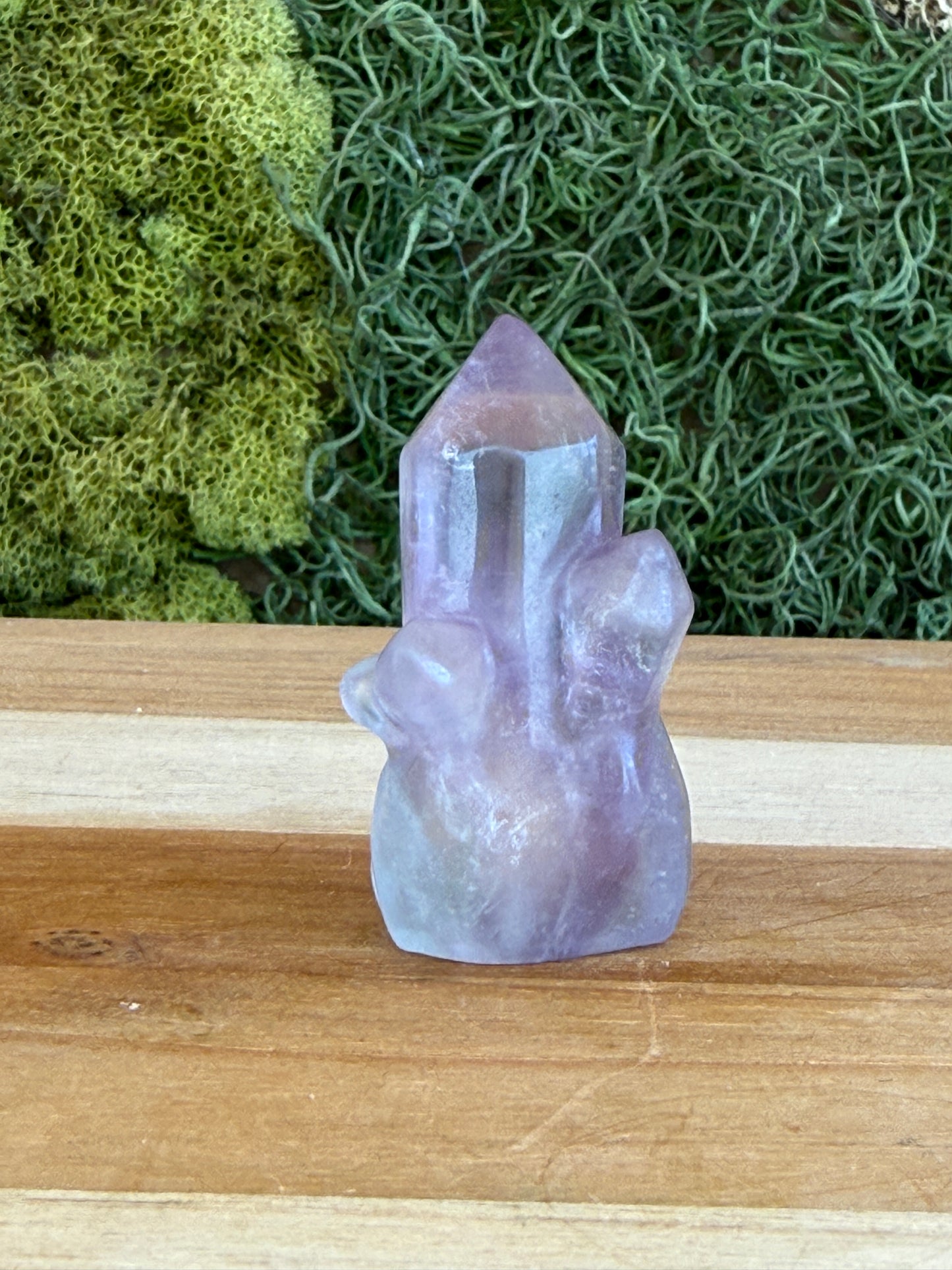 PURPLE FLUORITE CRYSTAL POINT