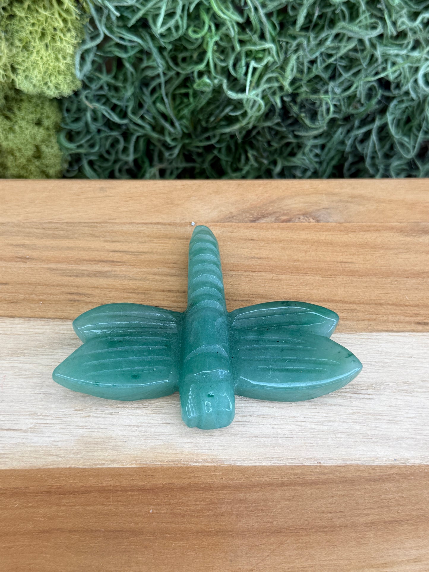 GREEN AVENTURINE DRAGONFLY