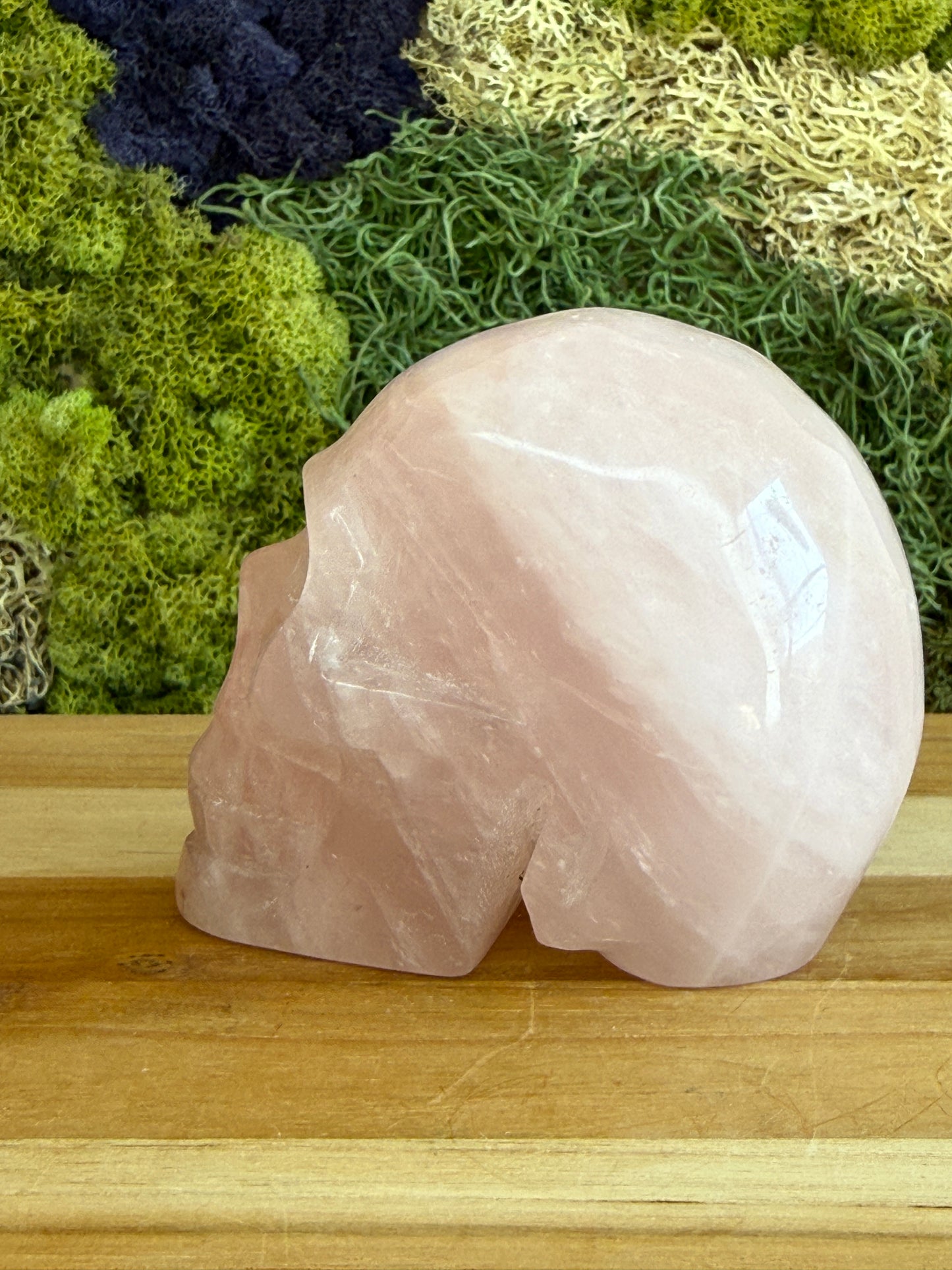 ROSE QUARTZ SKULL