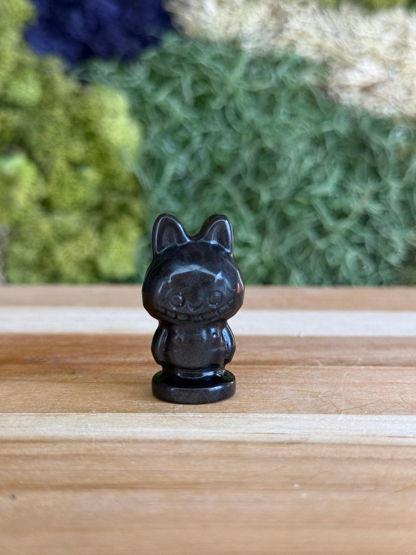 SILVER SHEEN OBSIDIAN LABUBU