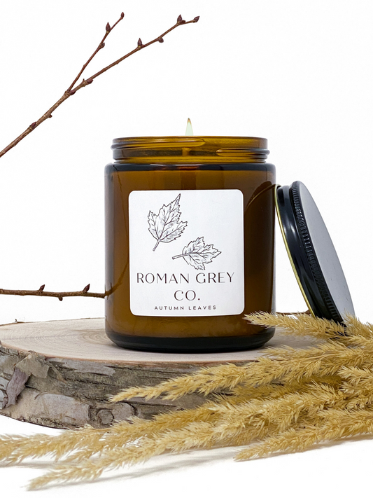 AUTUMN LEAVES SOY CANDLE 8 OZ.