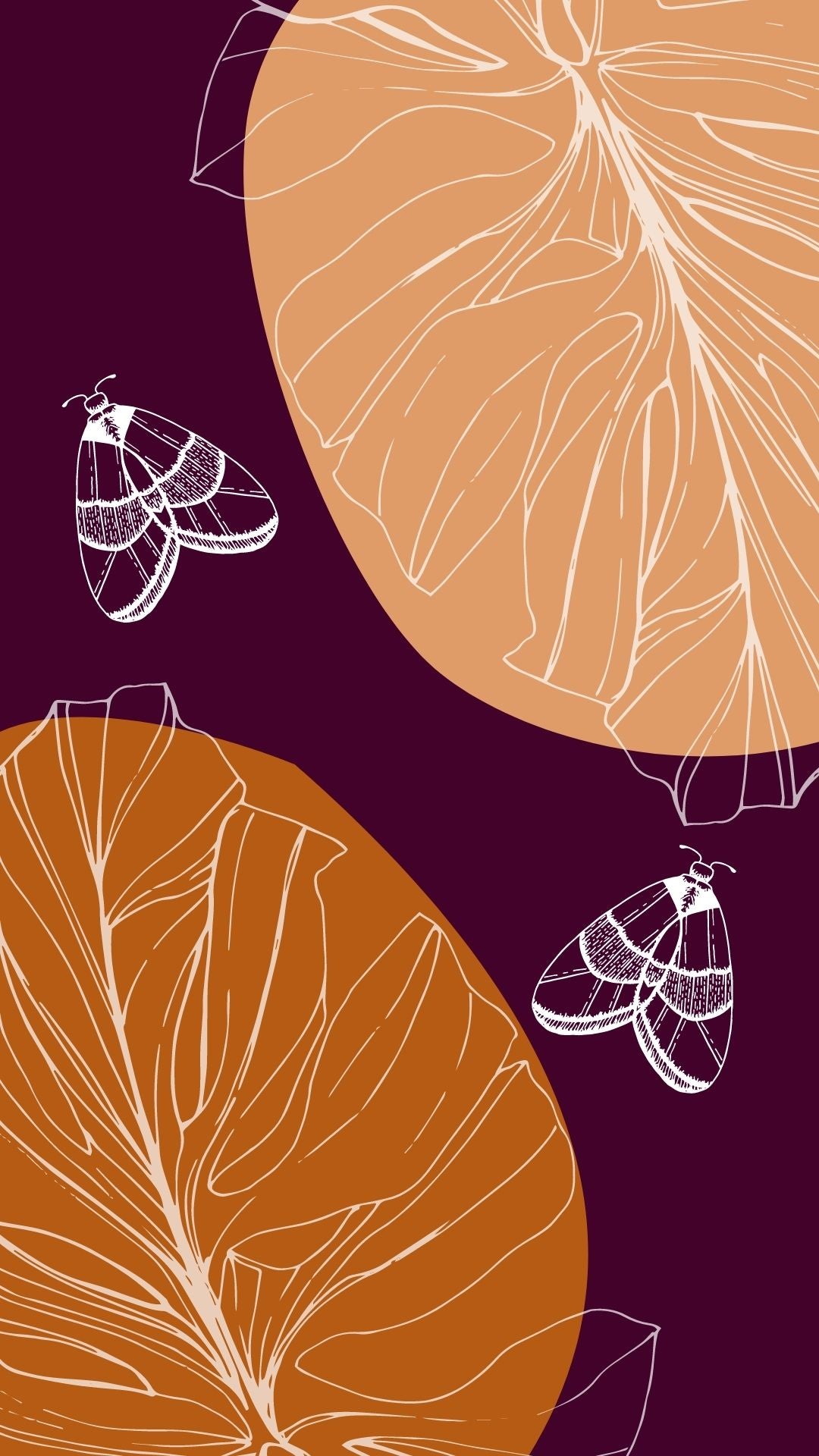 MONSTERA MOTH PRINT 11x17