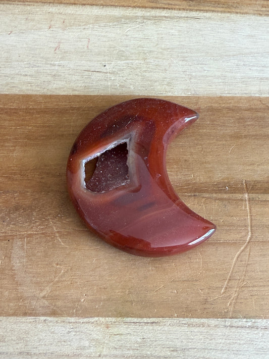 CARNELIAN DRUZY MOON