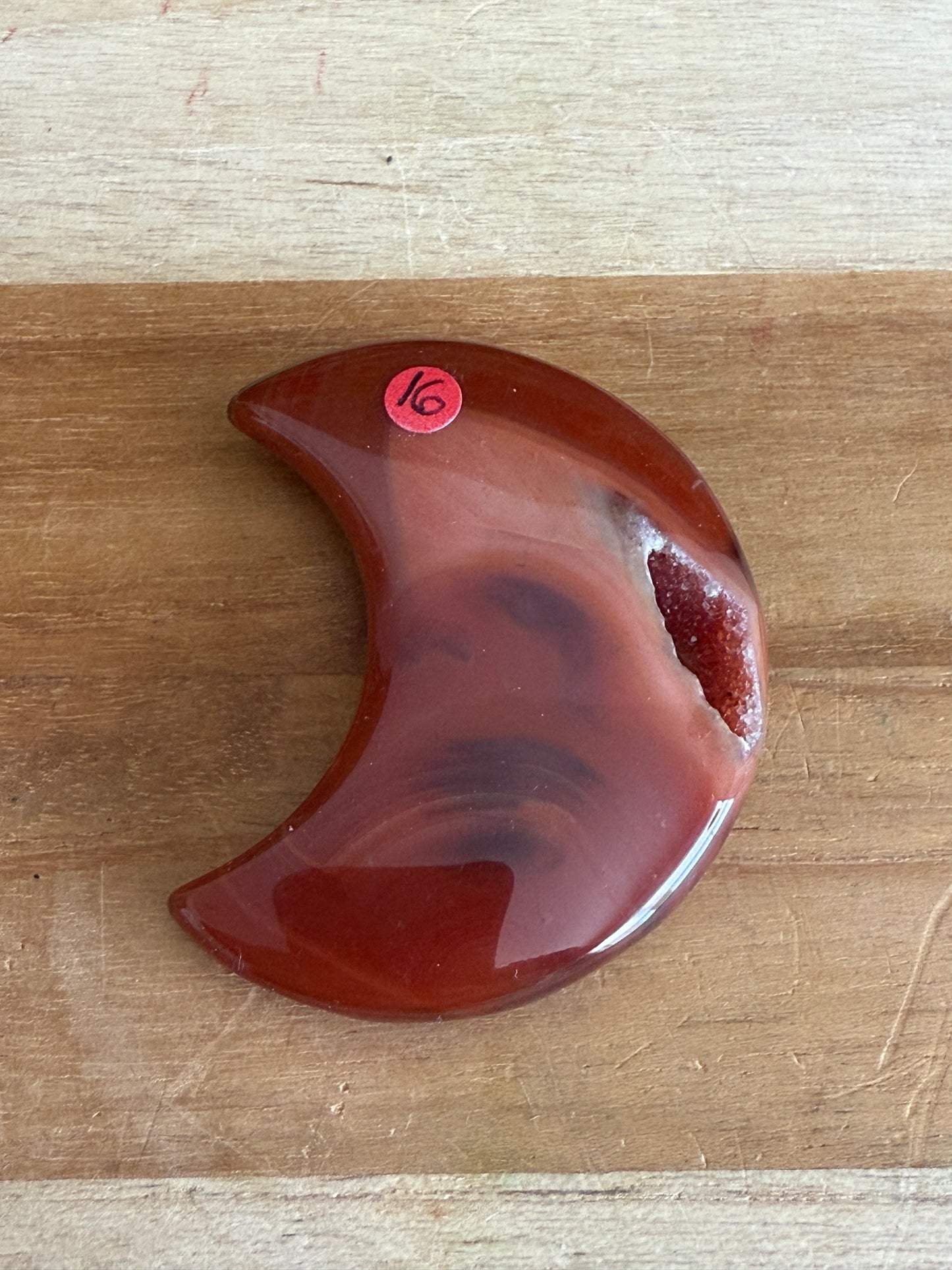 CARNELIAN DRUZY MOON