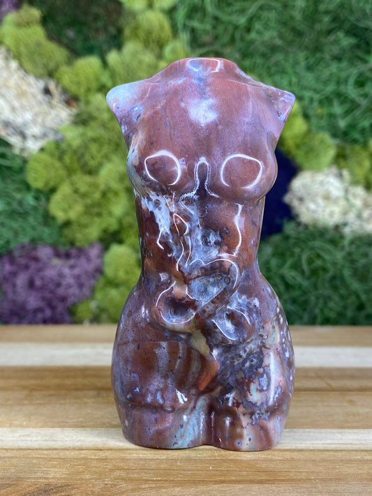 OCEAN JASPER GODDESS BODY WITH SNAKE XL