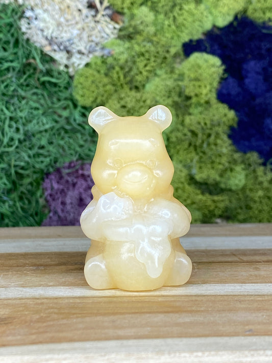 YELLOW CALCITE WINNIE THE POOH