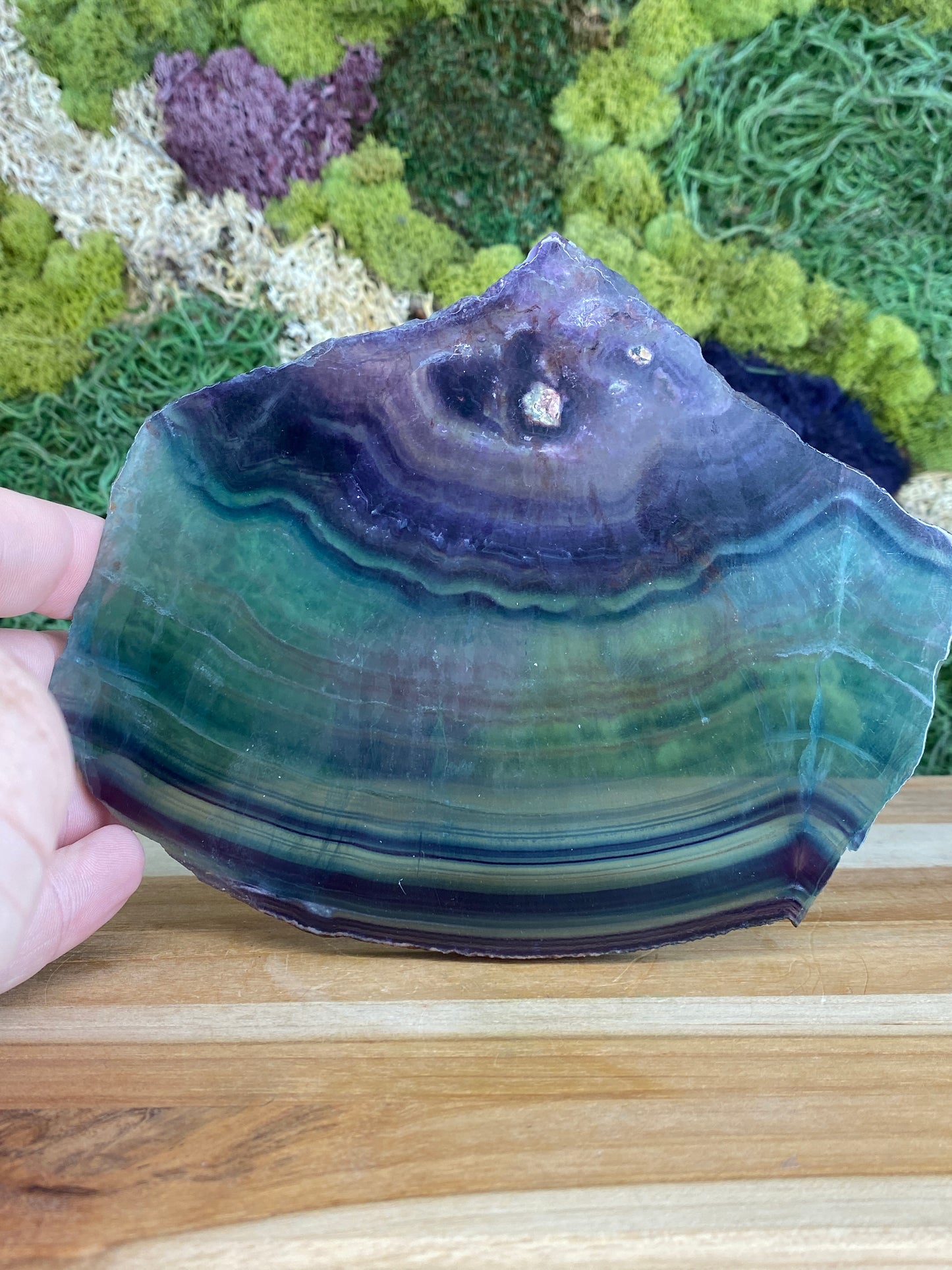 RAINBOW FLUORITE SLAB