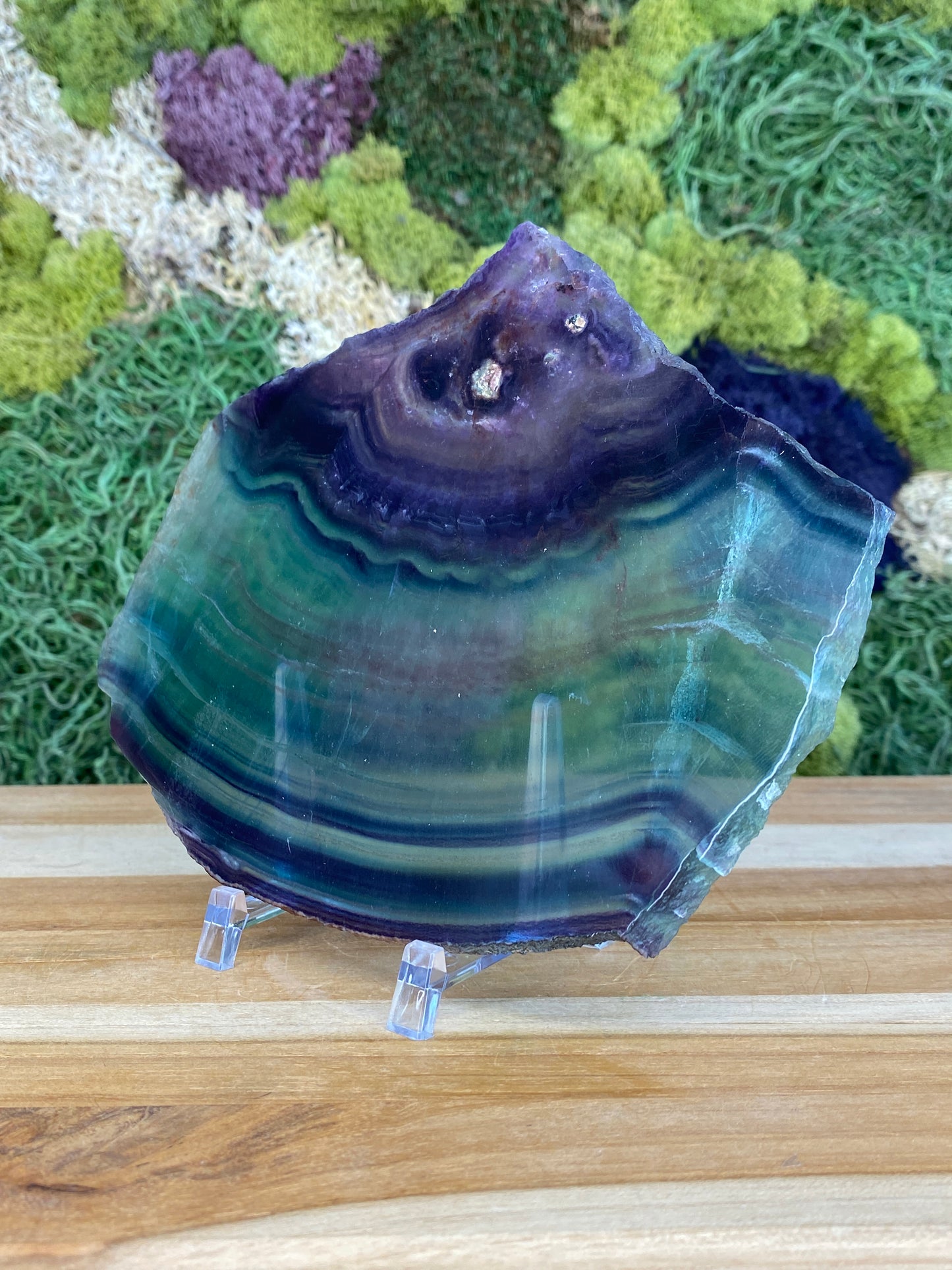 RAINBOW FLUORITE SLAB