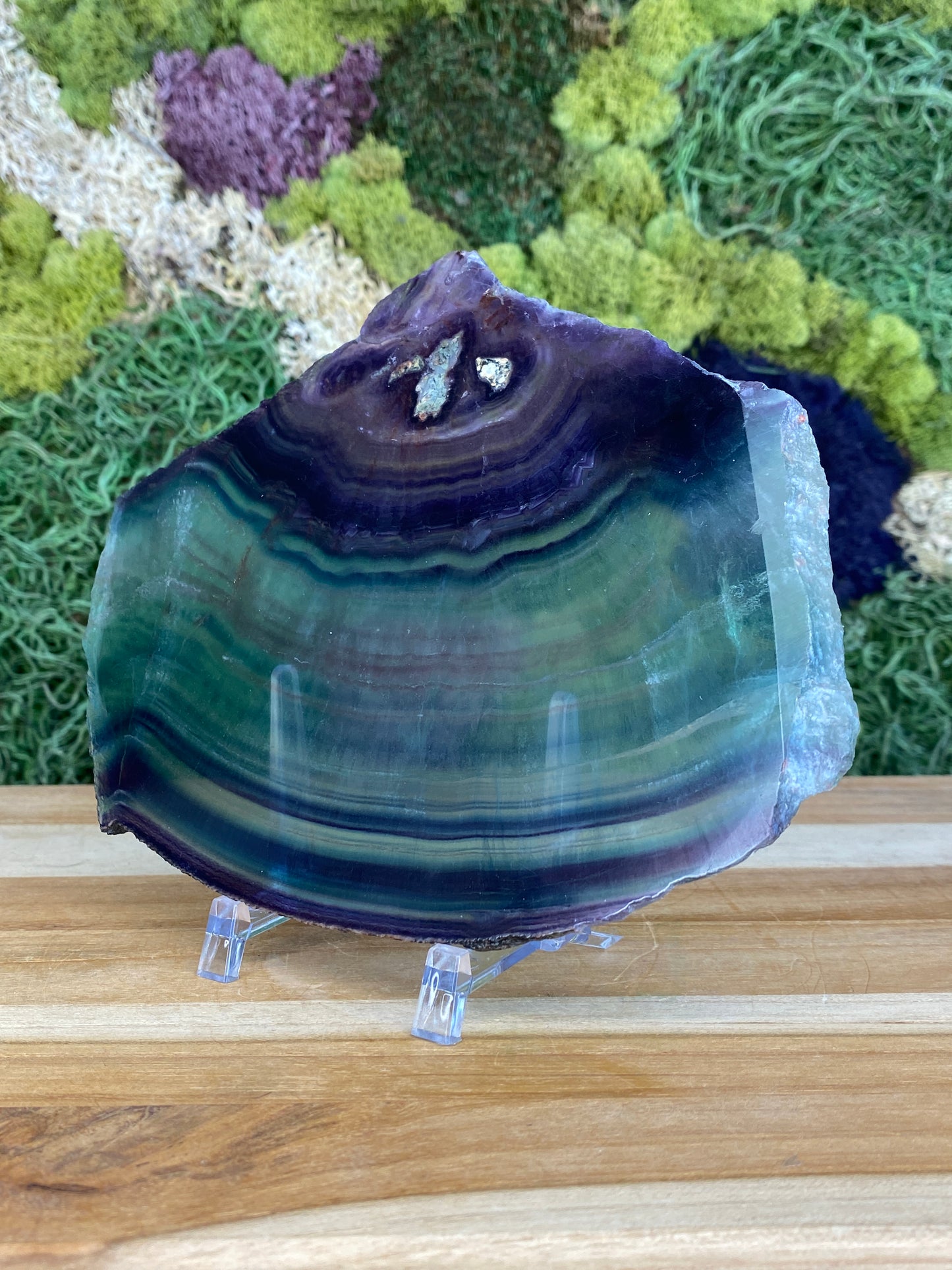 RAINBOW FLUORITE SLAB