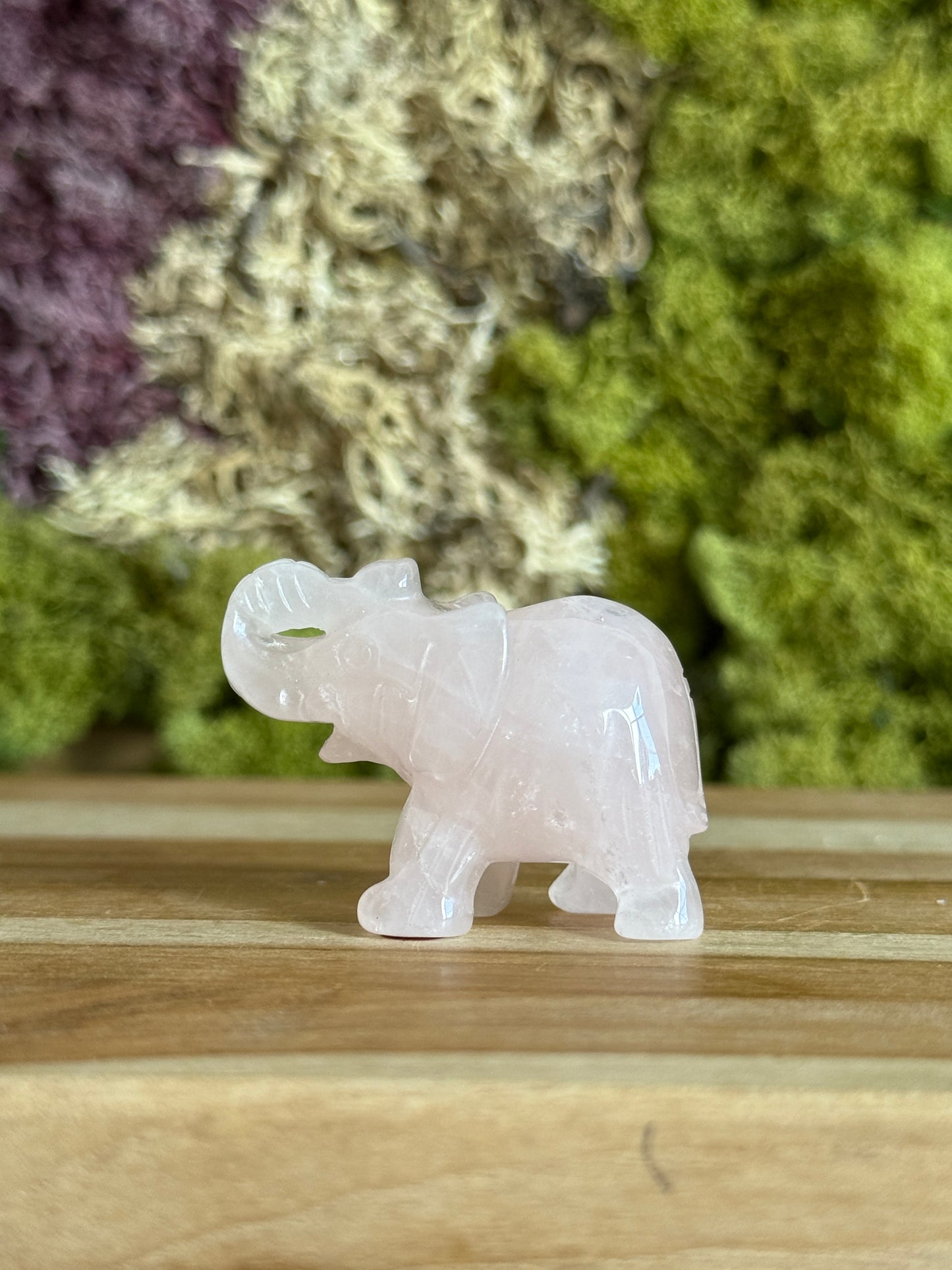 ROSE QUARTZ ELEPHANT