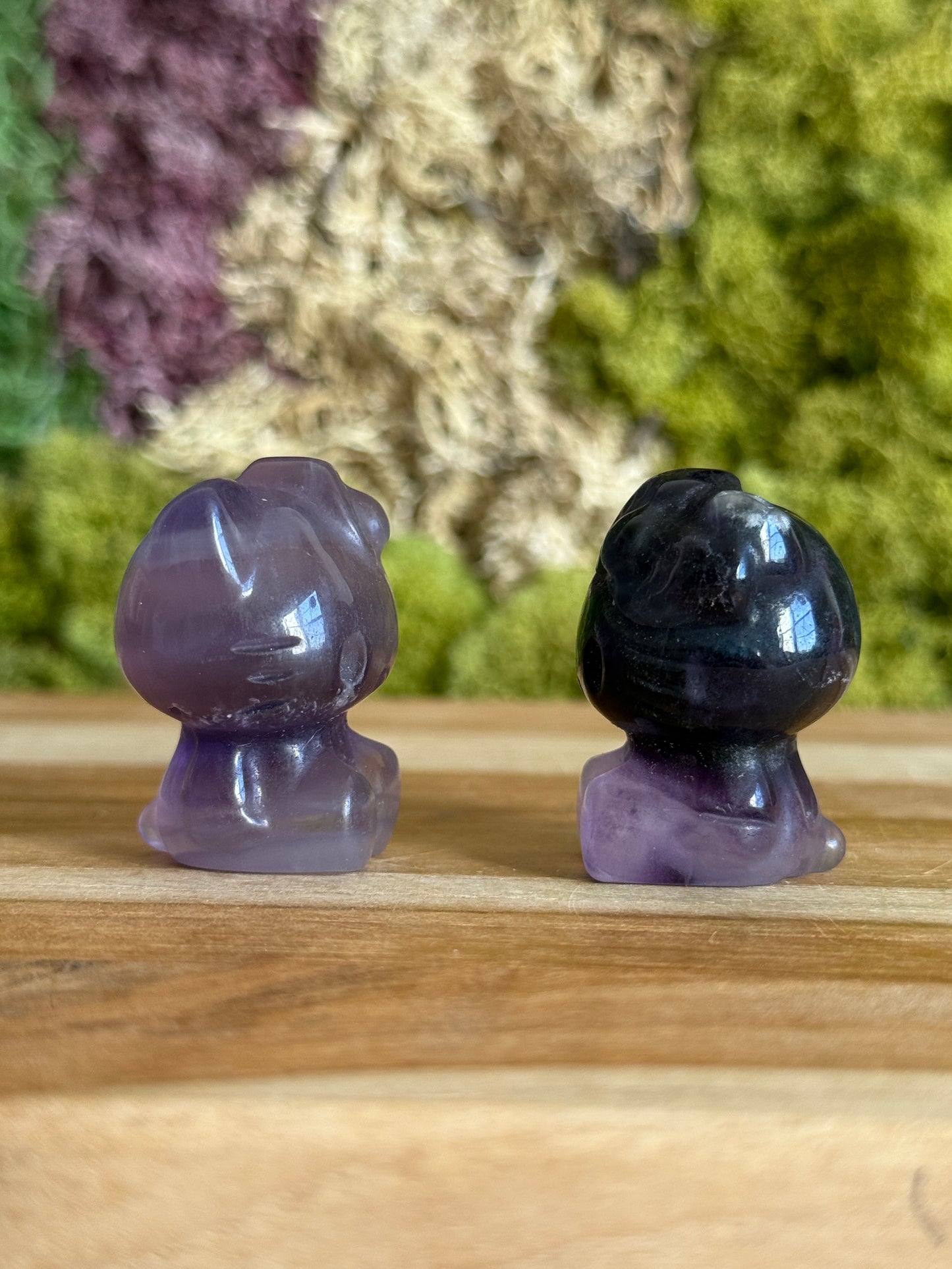 PURPLE FLUORITE HELLO KITTY