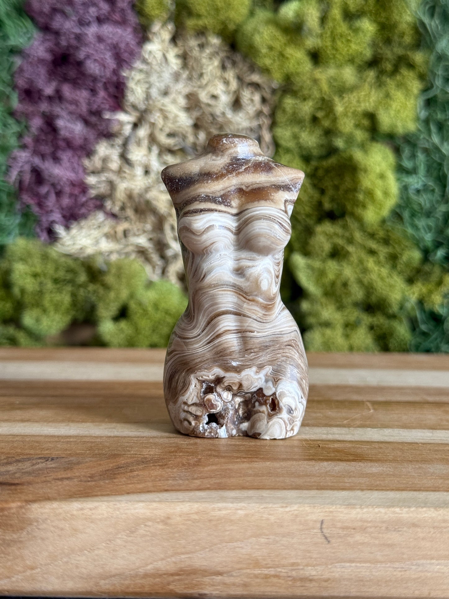 CHOCOLATE CALCITE GODDESS BODY