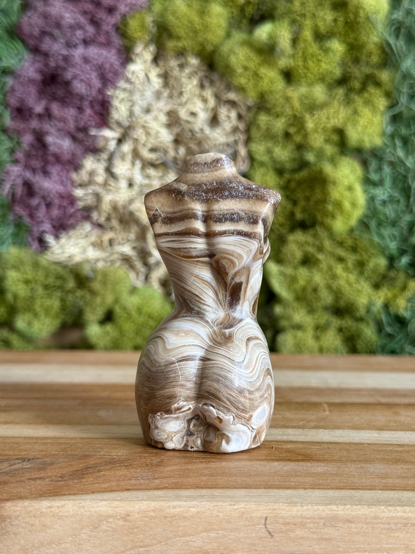 CHOCOLATE CALCITE GODDESS BODY