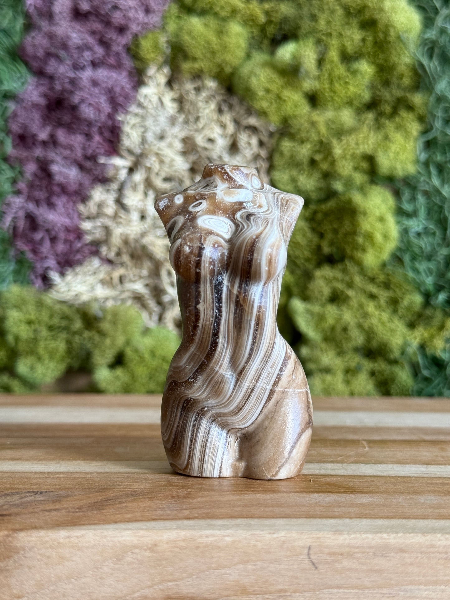 CHOCOLATE CALCITE GODDESS BODY